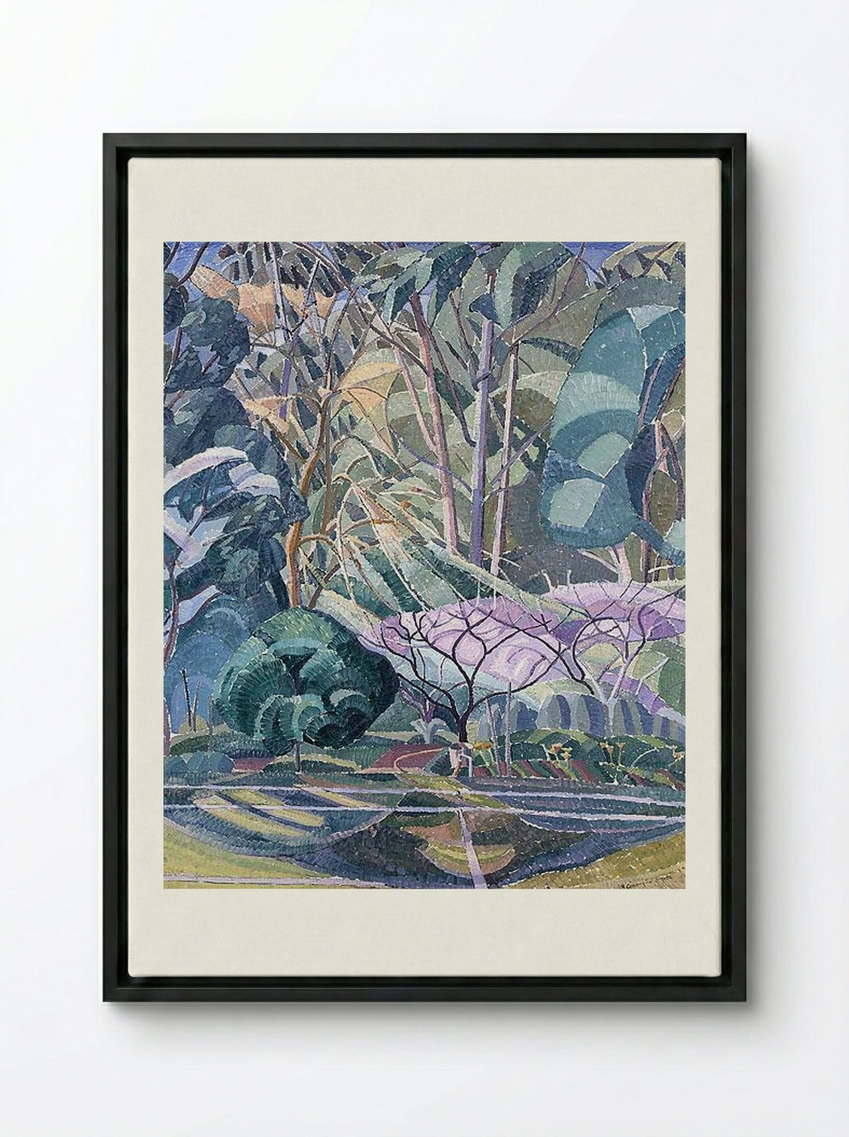 Trees - Grace Cossington Smith - Framed Canvas Black