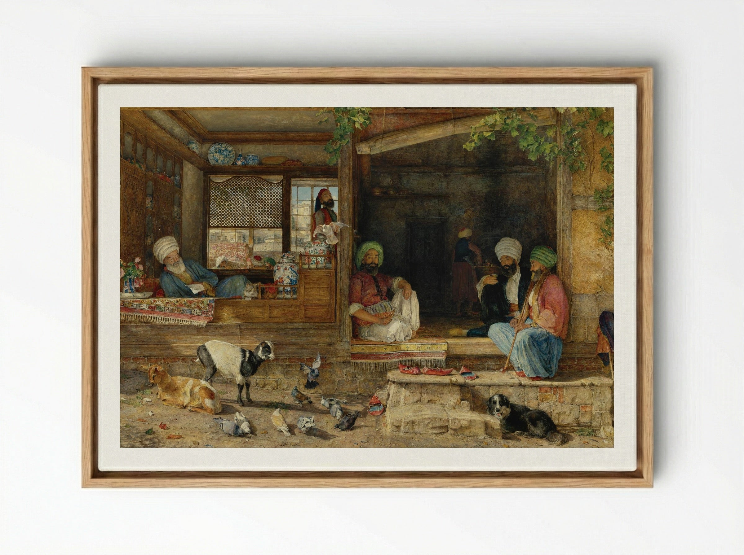 Scutari - John Frederick Lewis - Framed Canvas Wood