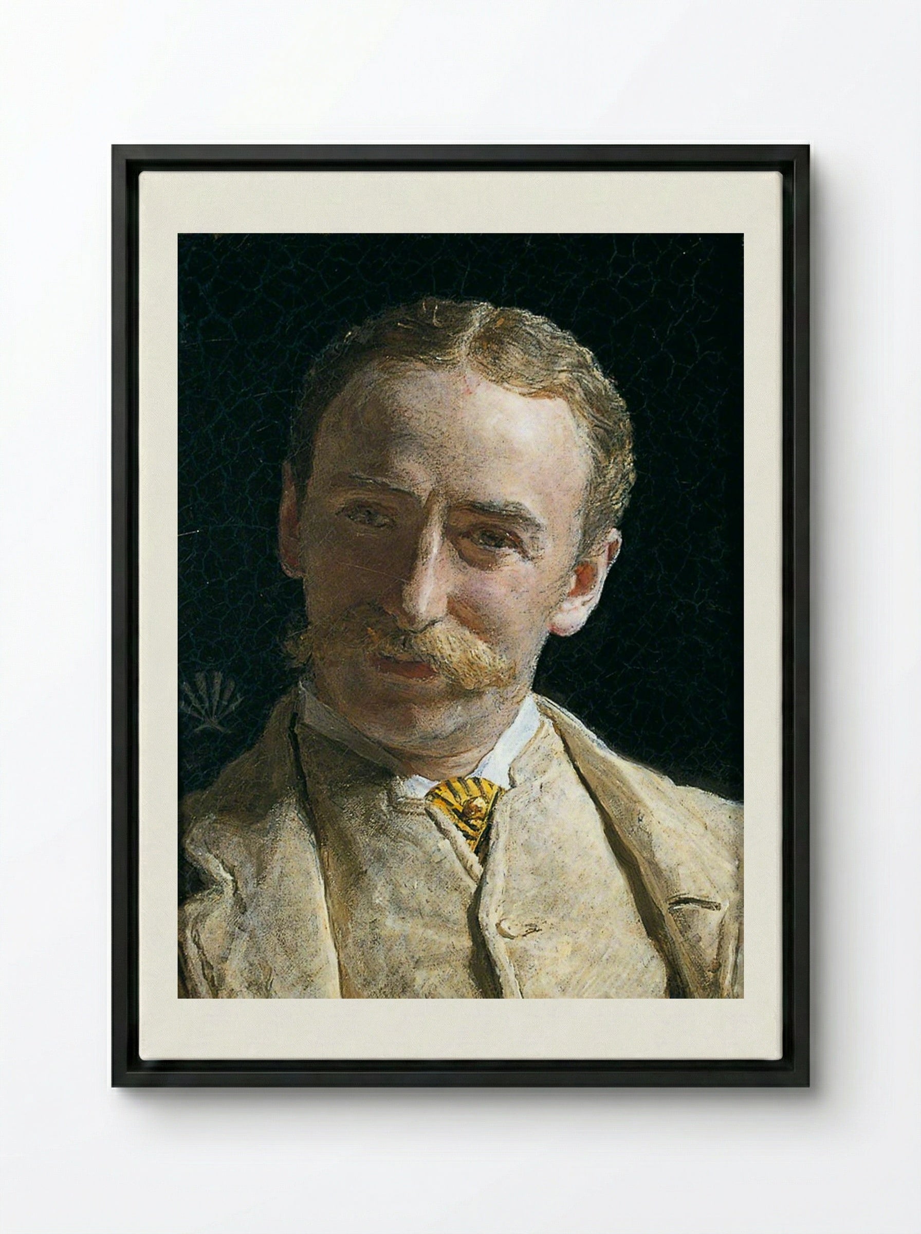 William Connal, Jr. Esq. of Solsgirth - Albert Joseph Moore - Framed Canvas Black