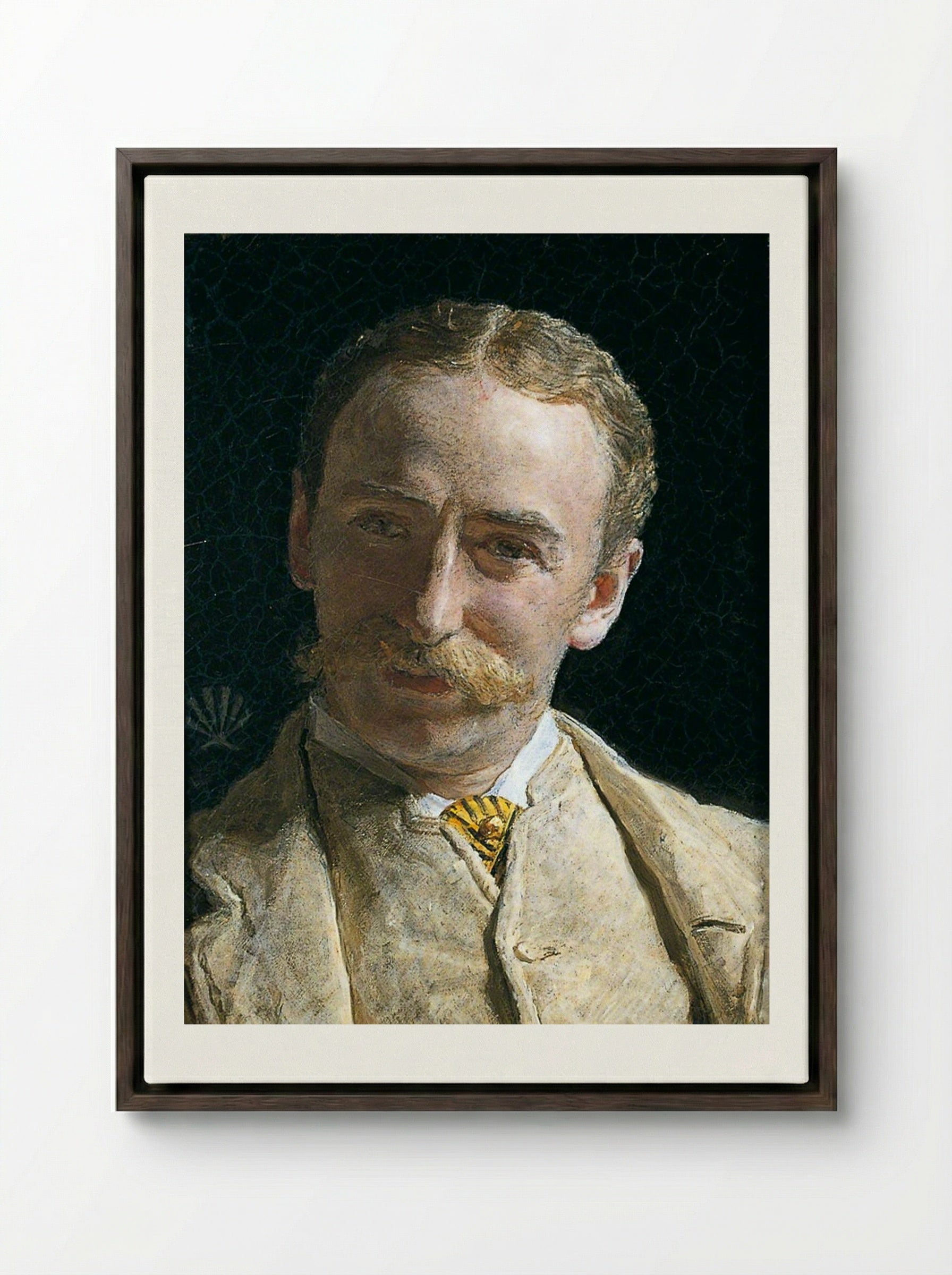 William Connal, Jr. Esq. of Solsgirth - Albert Joseph Moore - Framed Canvas Dark Wood