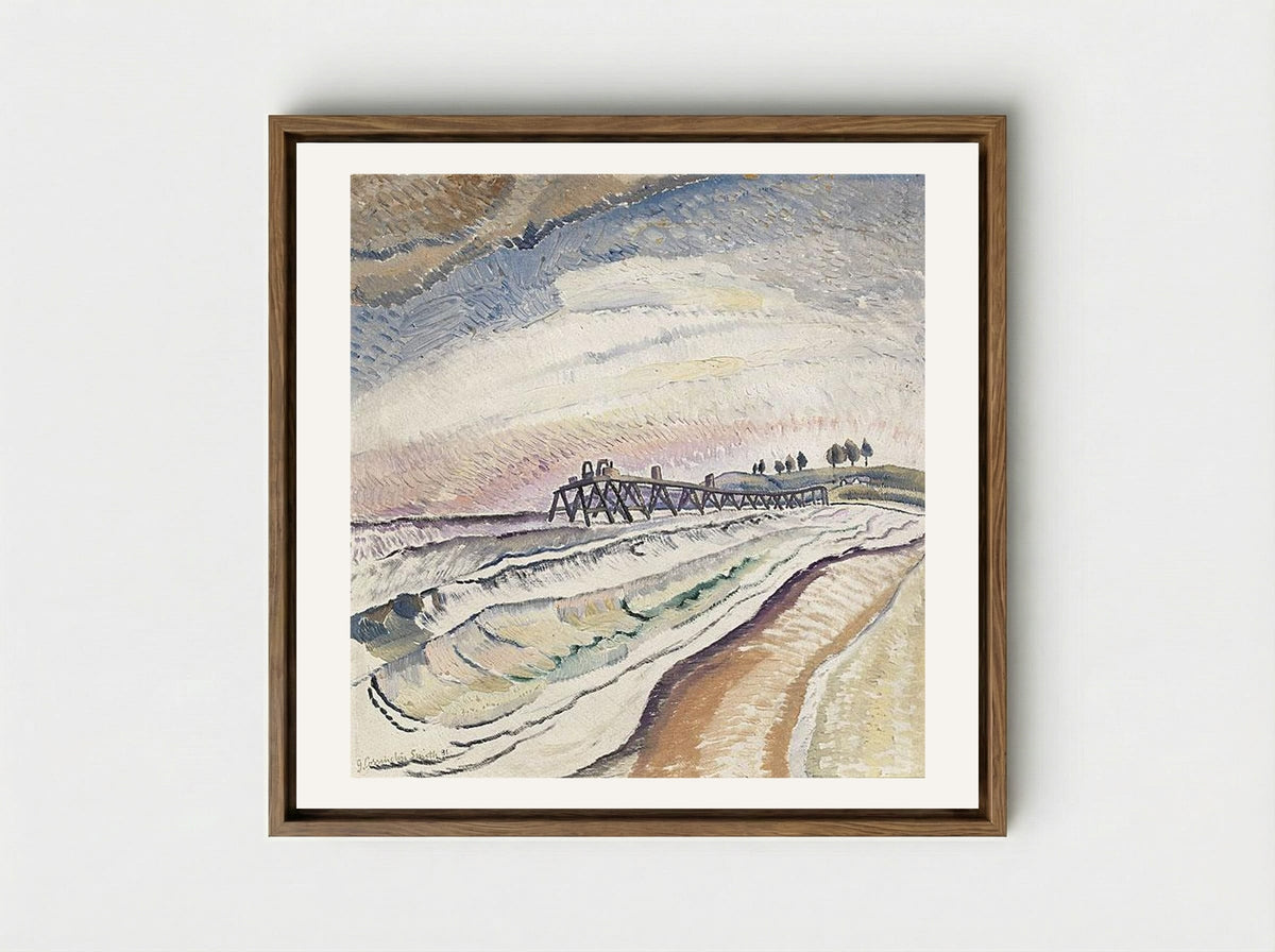 Bulli Pier, South Coast - Grace Cossington Smith - Framed Canvas Wood