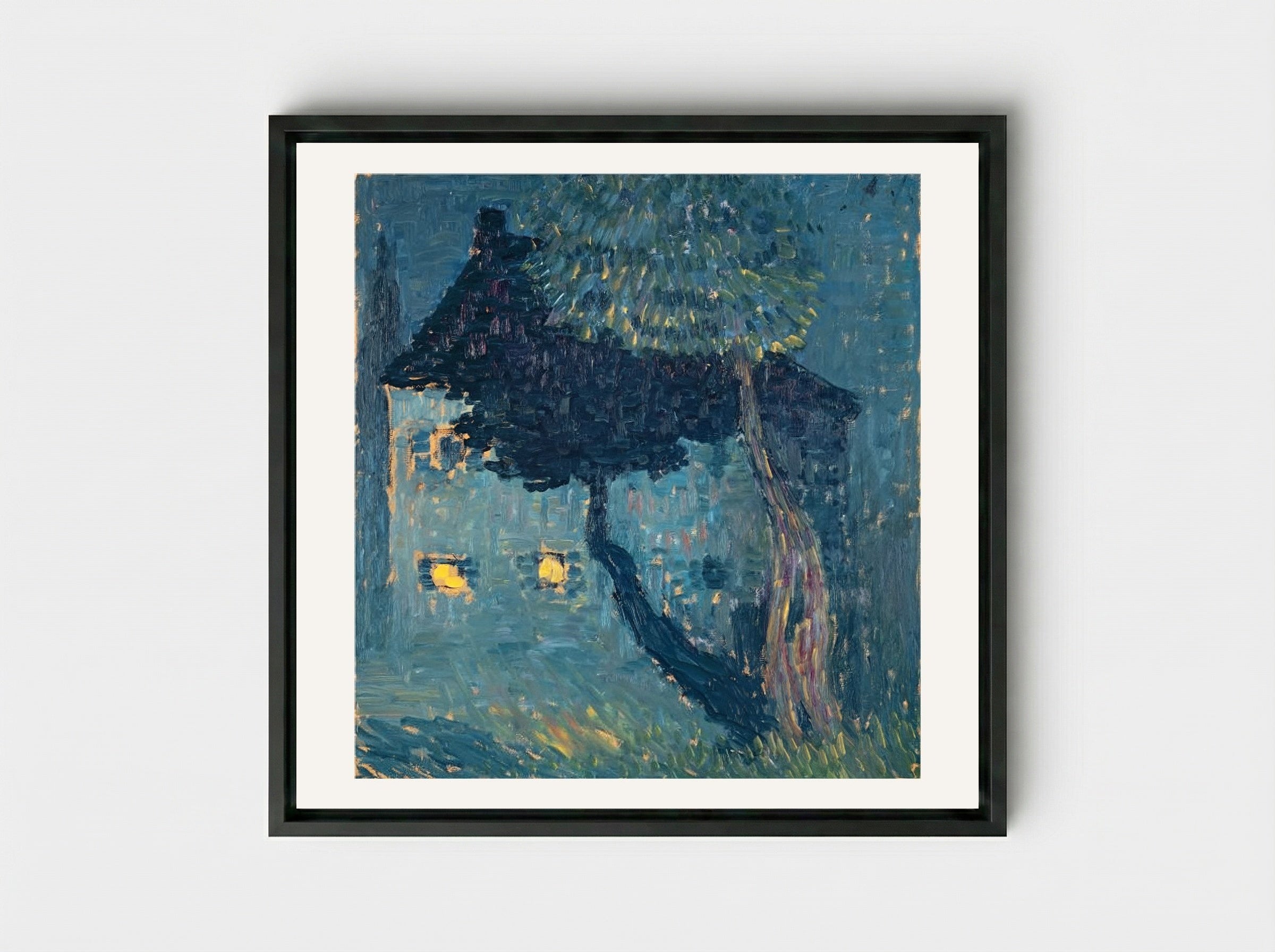 Cottage in the Woods - Alexej von Jawlensky - Framed Canvas Black
