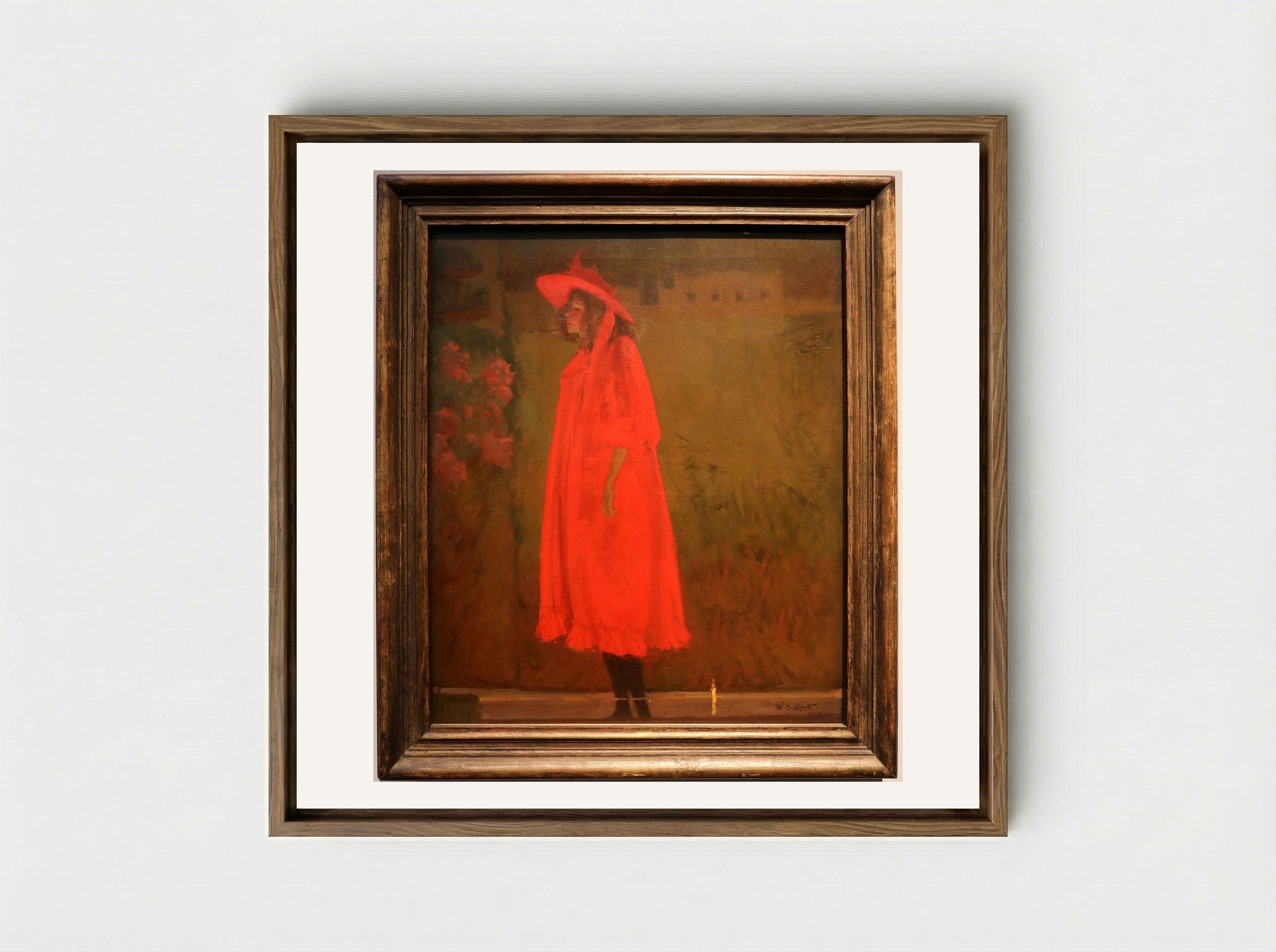 Minnie Cunningham at the Old Bedford - Walter Sickert - Framed Canvas Wood