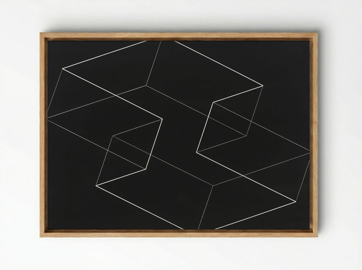 M 5 - Josef Albers - Framed Canvas Wood