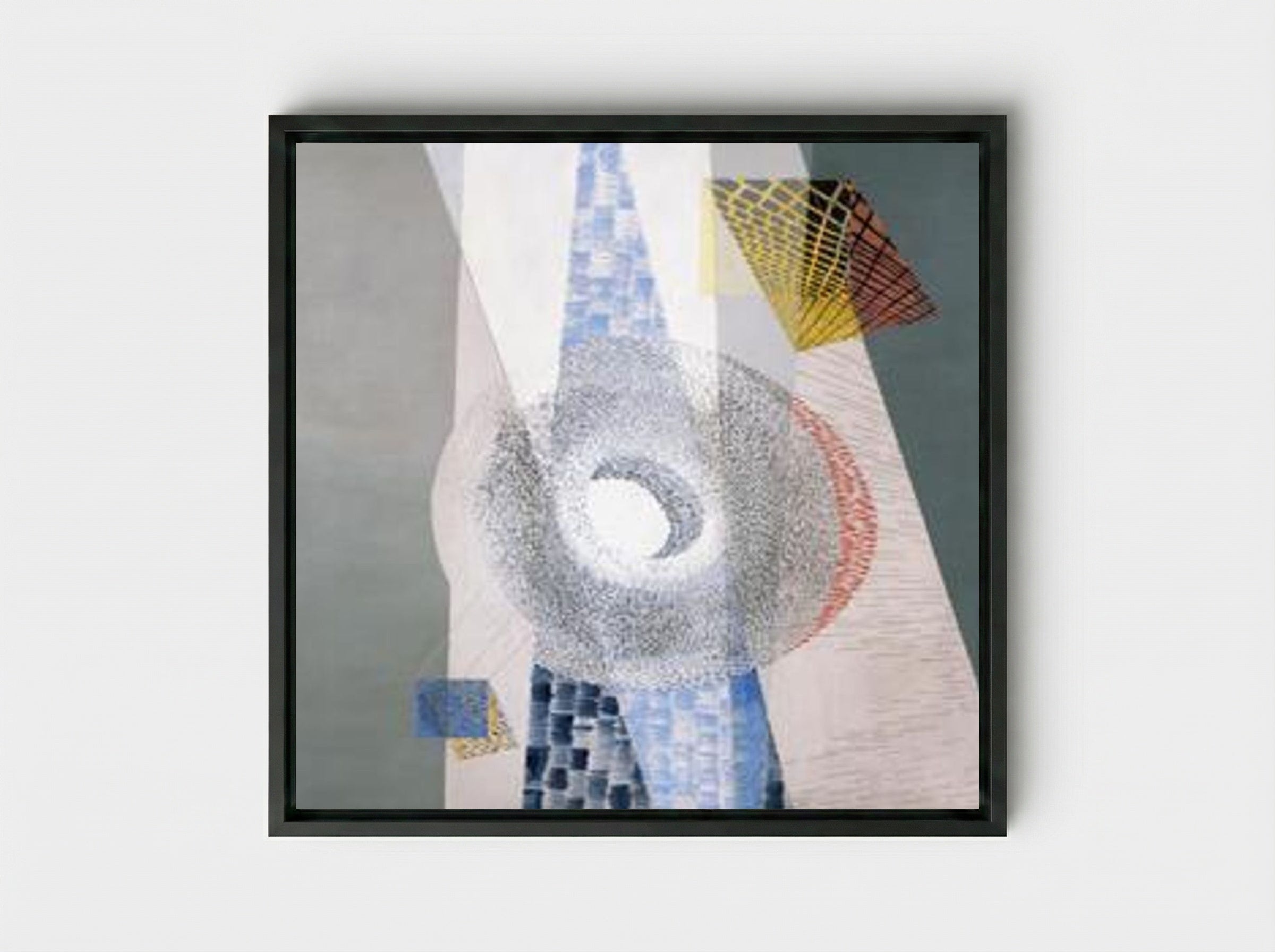 L & CH (Laszlo Moholy-Nagy) - László Moholy-Nagy - Framed Canvas Black