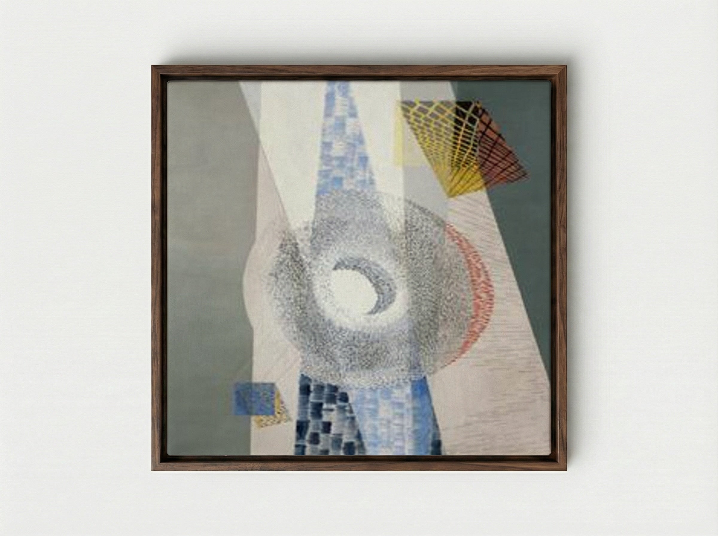 L & CH (Laszlo Moholy-Nagy) - László Moholy-Nagy - Framed Canvas Dark Wood