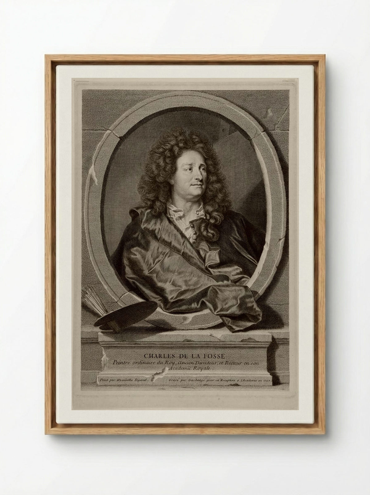 Charles de la Fosse - Gaspard Duchange - Framed Canvas Wood