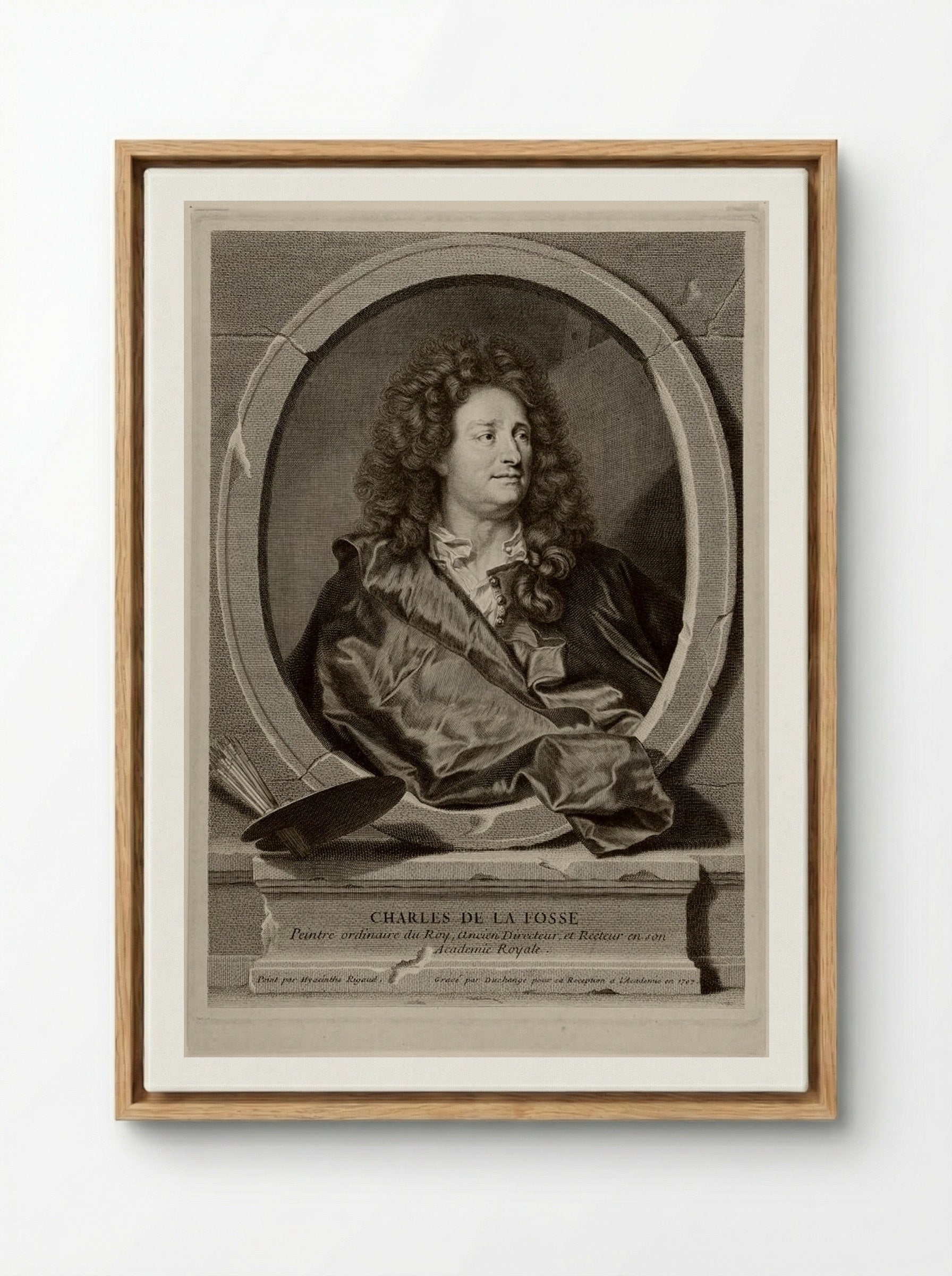 Charles de la Fosse - Gaspard Duchange - Framed Canvas Wood