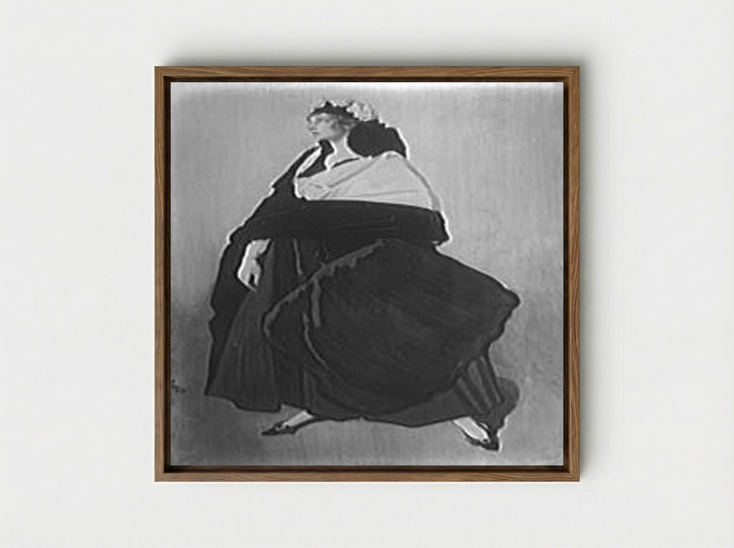 Portrait of Miss Ida Rubinstein - Leon Bakst - Framed Canvas Wood