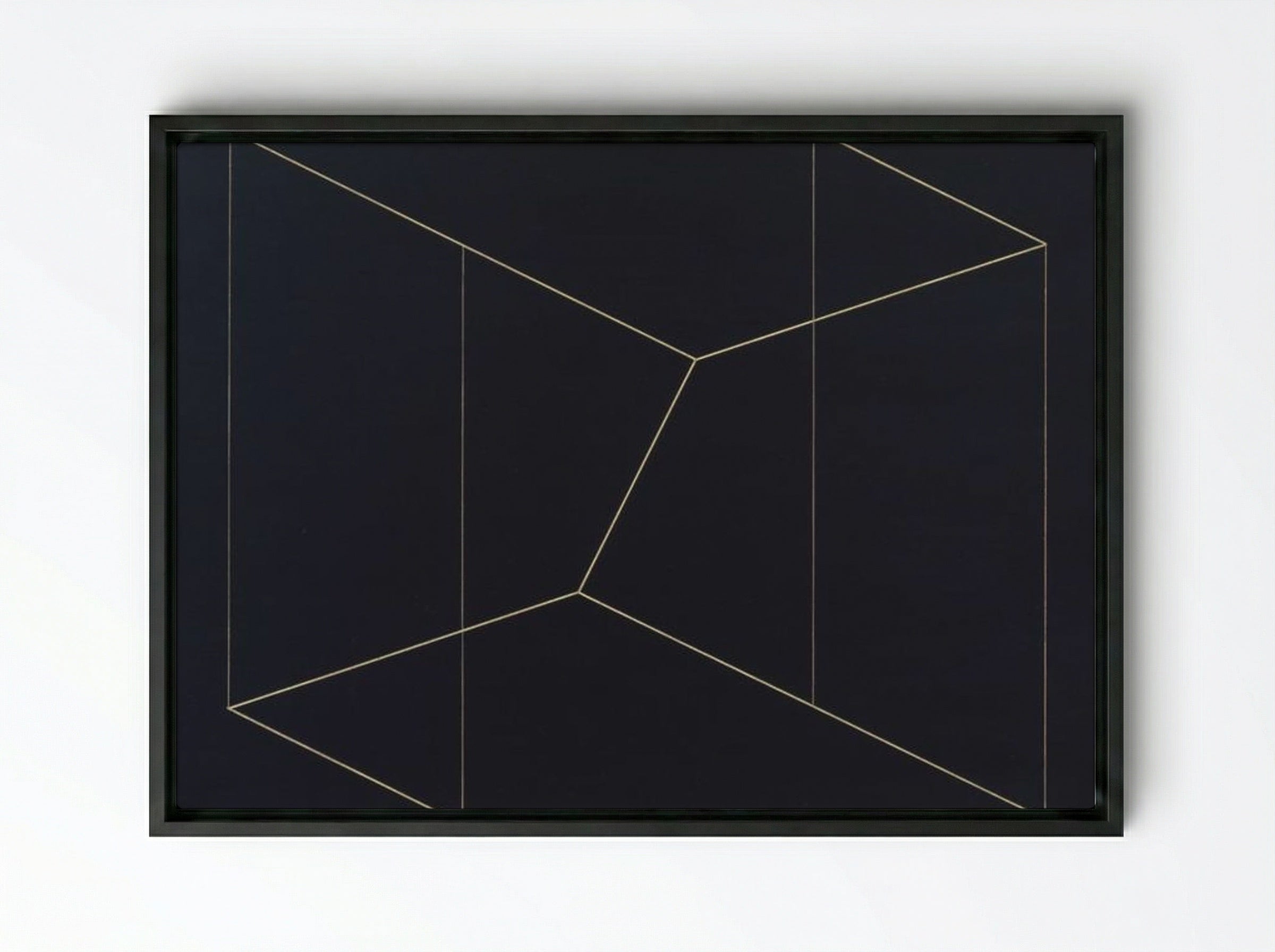 Structural Constellation 'To Ferdinand Hodler' - Josef Albers - Framed Canvas Black