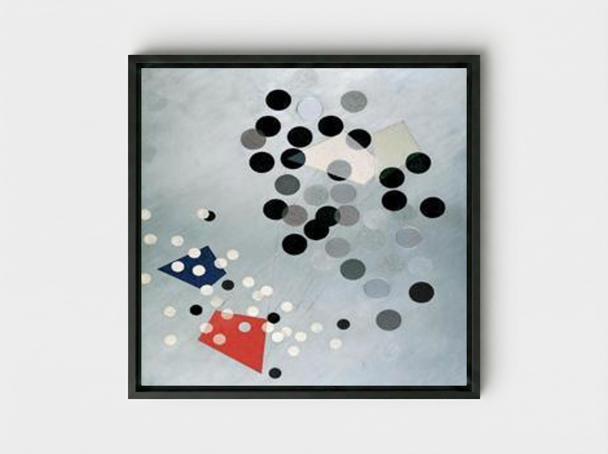 Construction AL6 - László Moholy-Nagy - Framed Canvas Black
