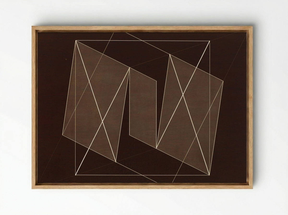 Transformation of a Scheme No. 19 - Josef Albers - Framed Canvas Wood