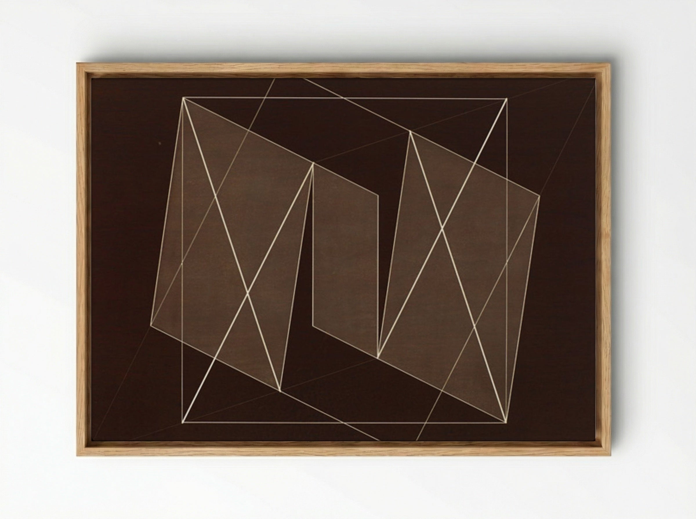 Transformation of a Scheme No. 19 - Josef Albers - Framed Canvas Wood