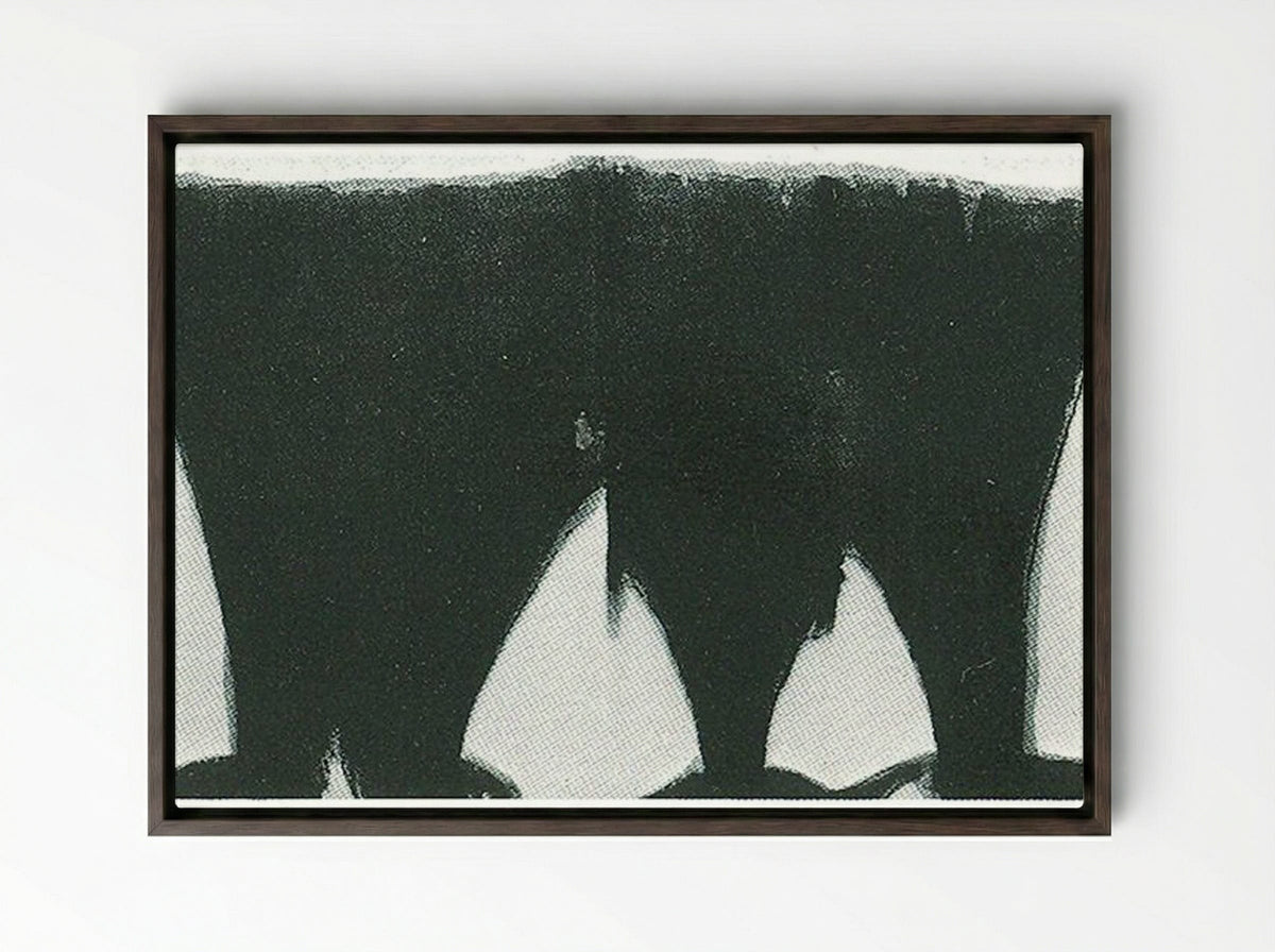 Dalet Aleph - Morris Louis - Framed Canvas Dark Wood