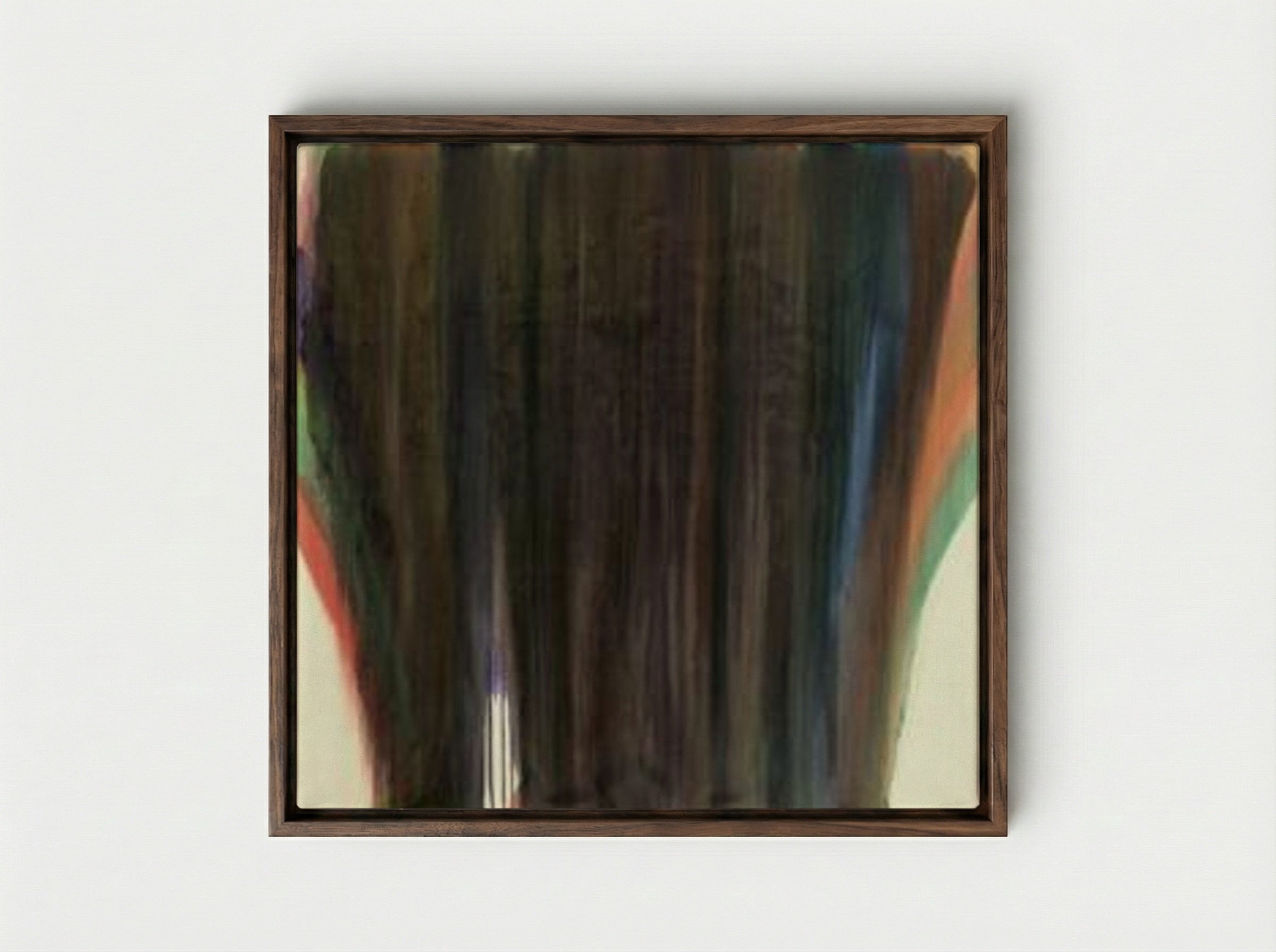 Beth Zayin - Morris Louis - Framed Canvas Dark Wood