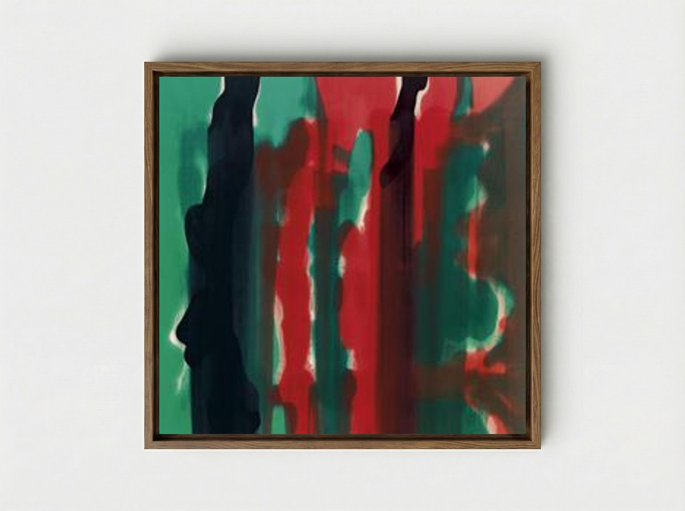 Addition V - Morris Louis - Framed Canvas Wood