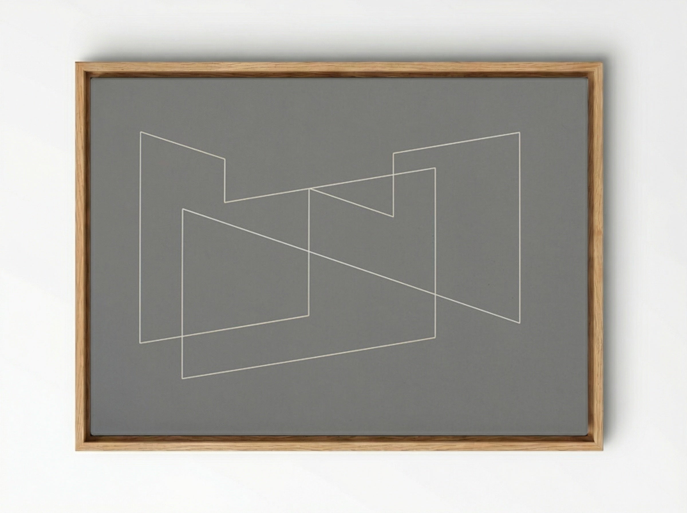 Structural Indication - Josef Albers - Framed Canvas Wood