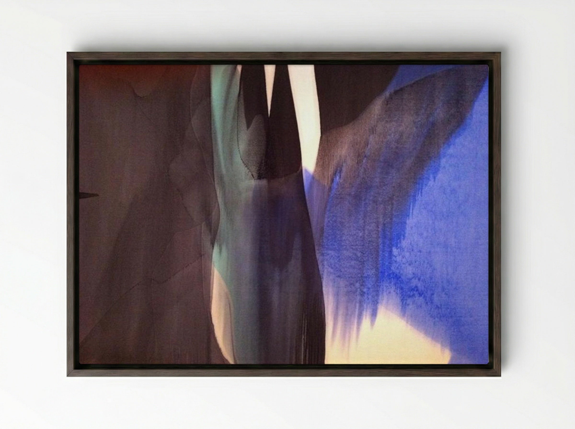 Seal - Morris Louis - Framed Canvas Dark Wood
