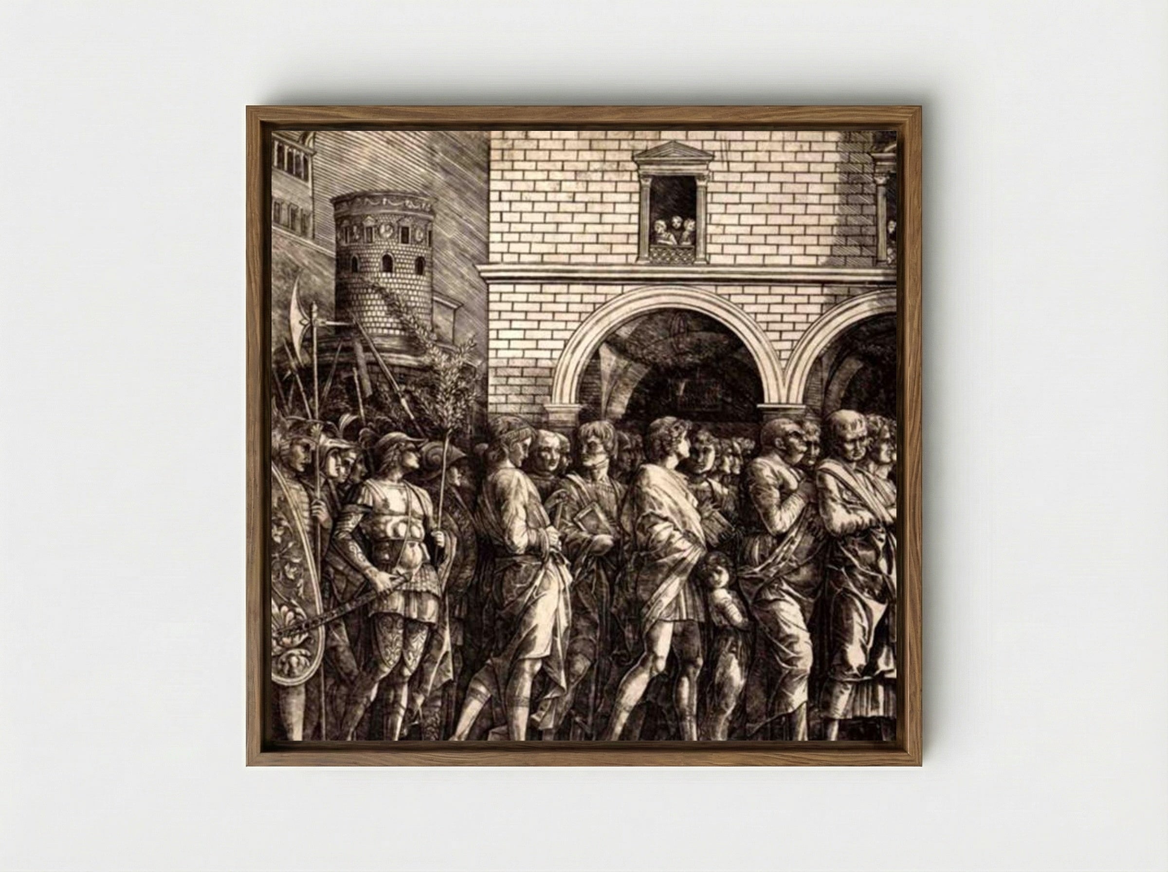 The Senators - Andrea Mantegna - Framed Canvas Wood