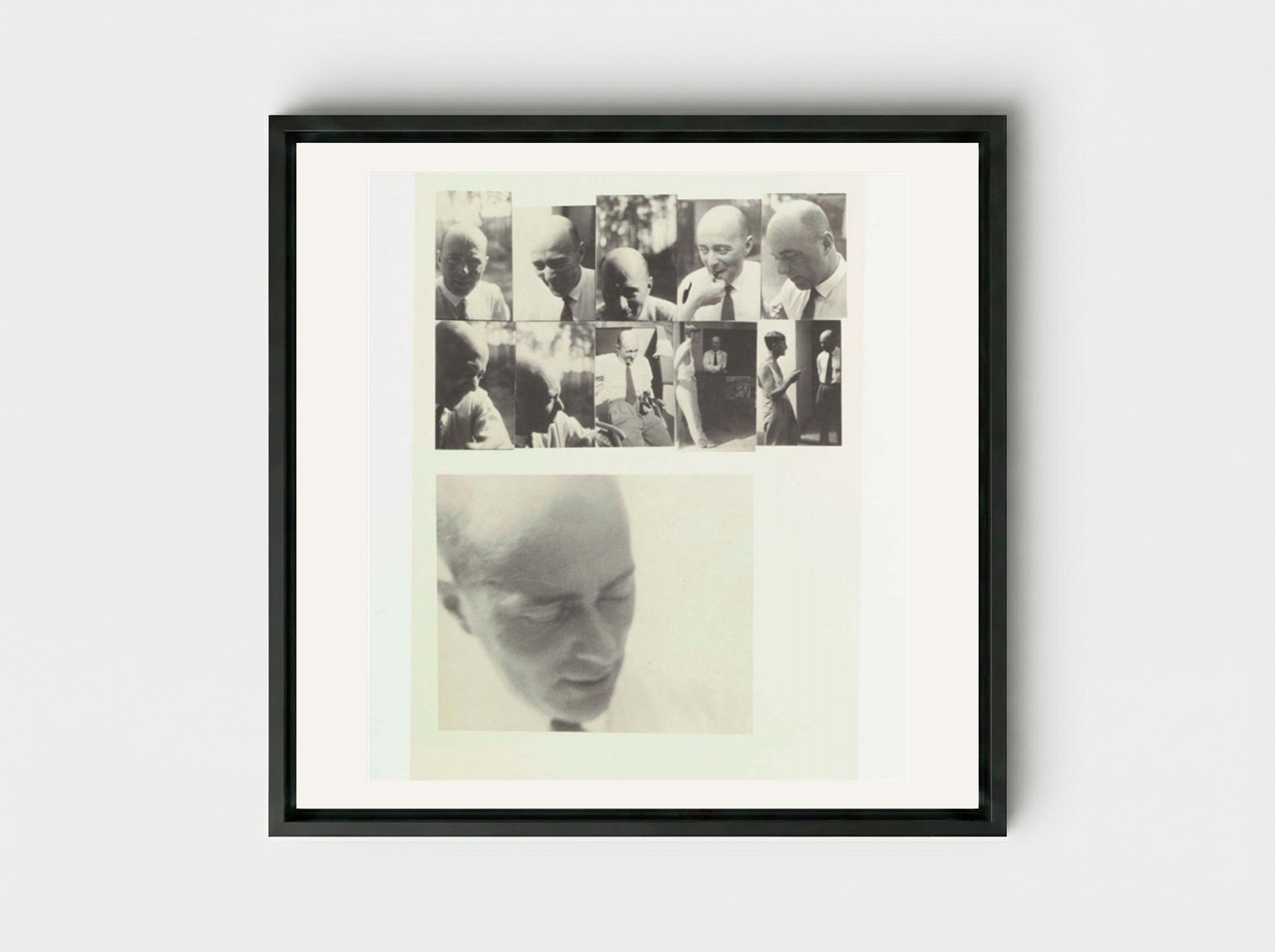 El Lissitzky - Josef Albers - Framed Canvas Black