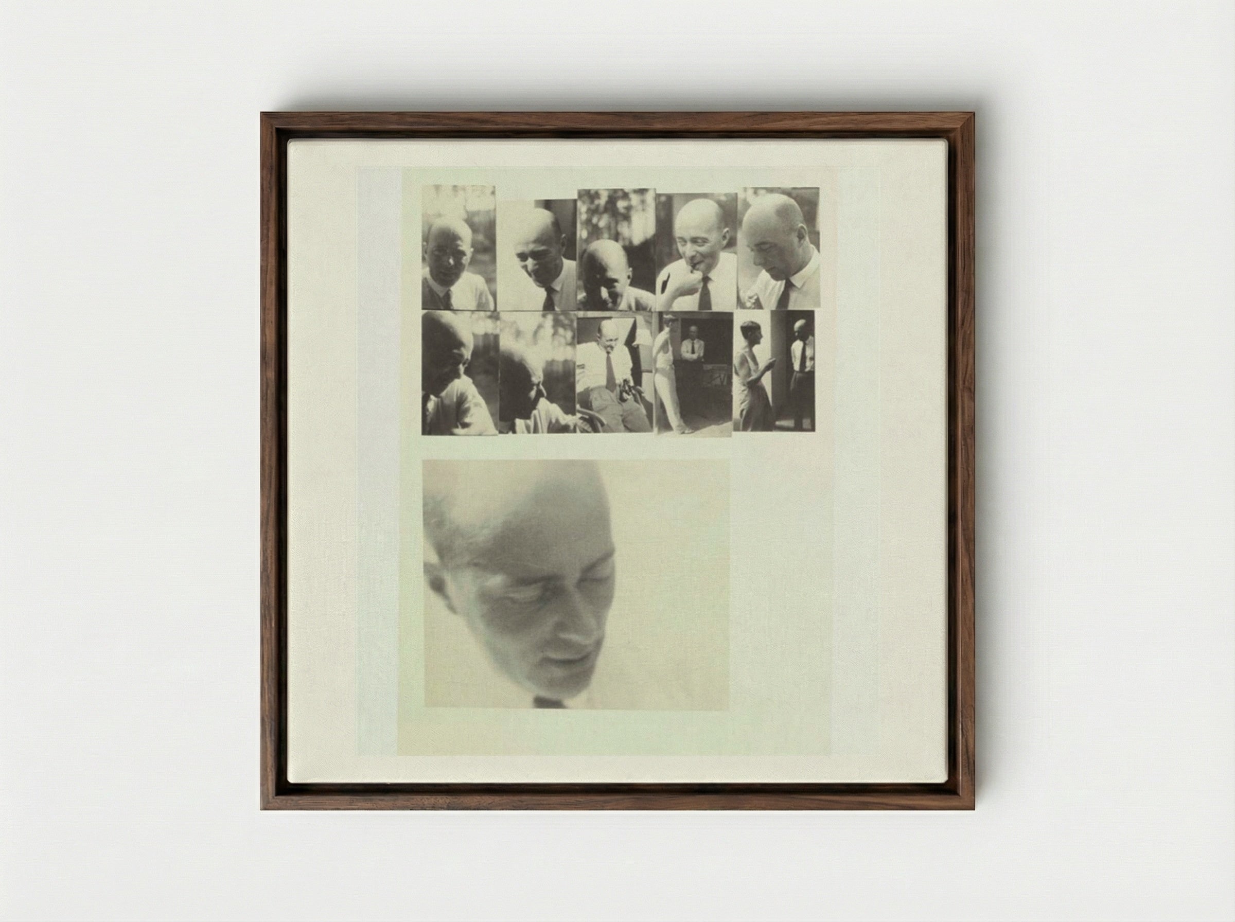 El Lissitzky - Josef Albers - Framed Canvas Dark Wood