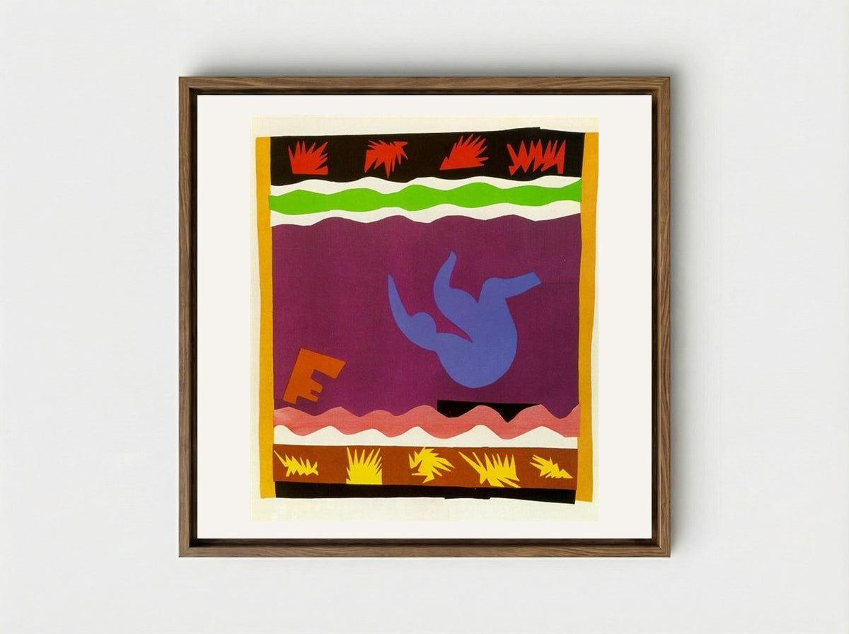 The Toboggan - Henri Matisse - Framed Canvas Wood