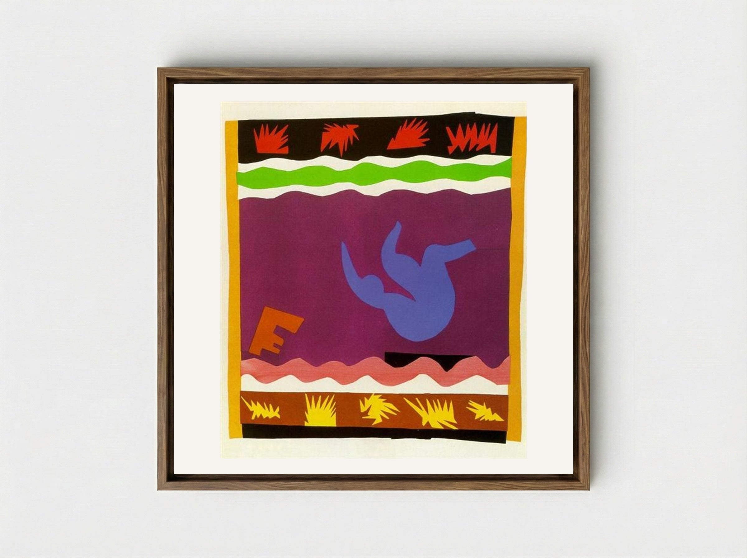 The Toboggan - Henri Matisse - Framed Canvas Wood