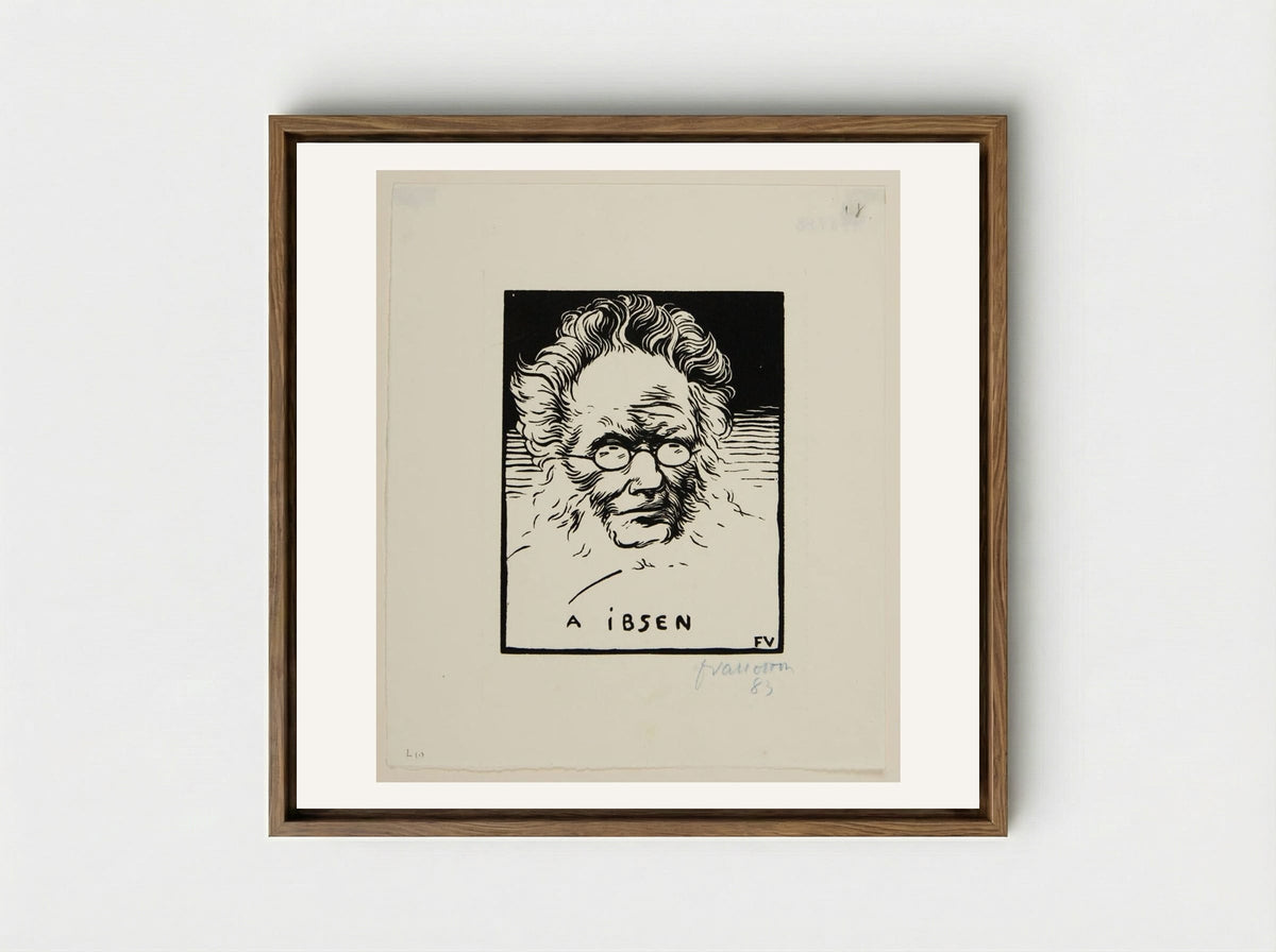 Ibsen - Félix Vallotton - Framed Canvas Wood