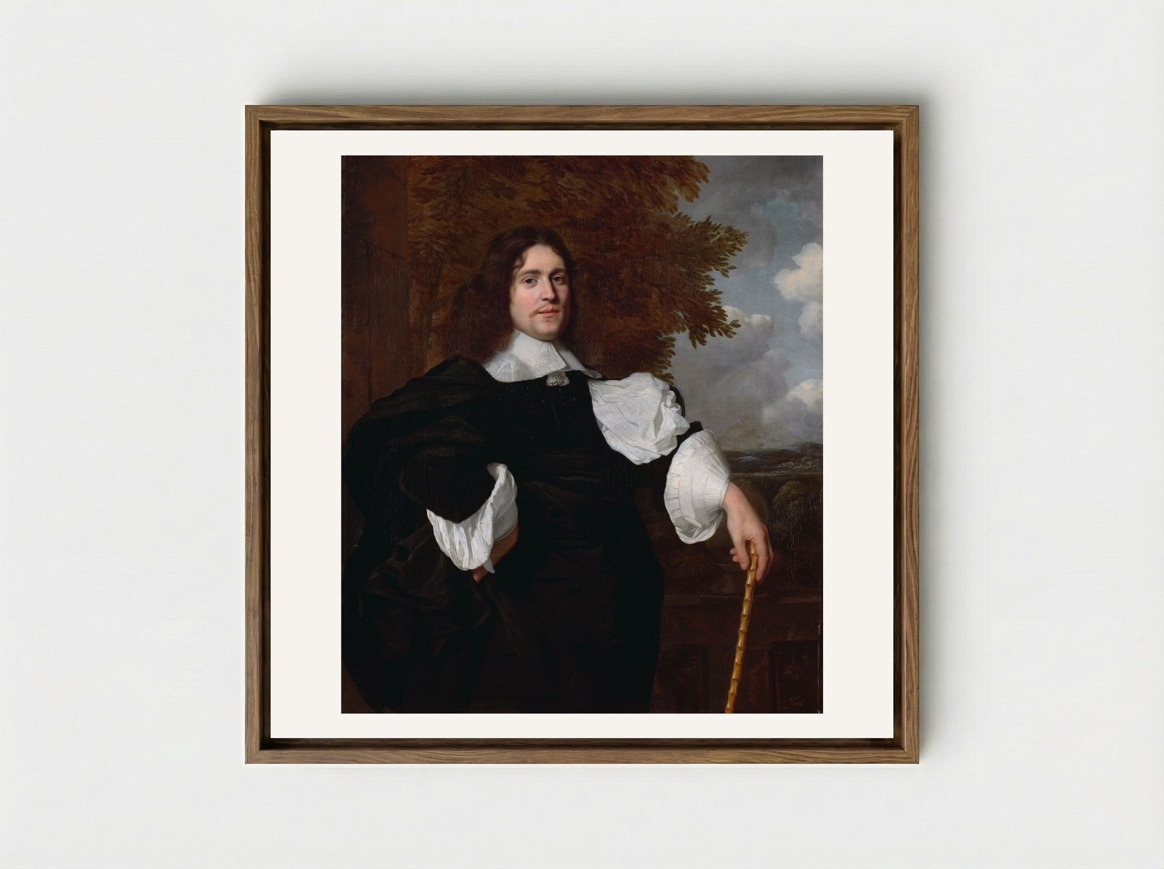 Portrait of Jacobus Trip - Bartholomeus van der Helst - Framed Canvas Wood