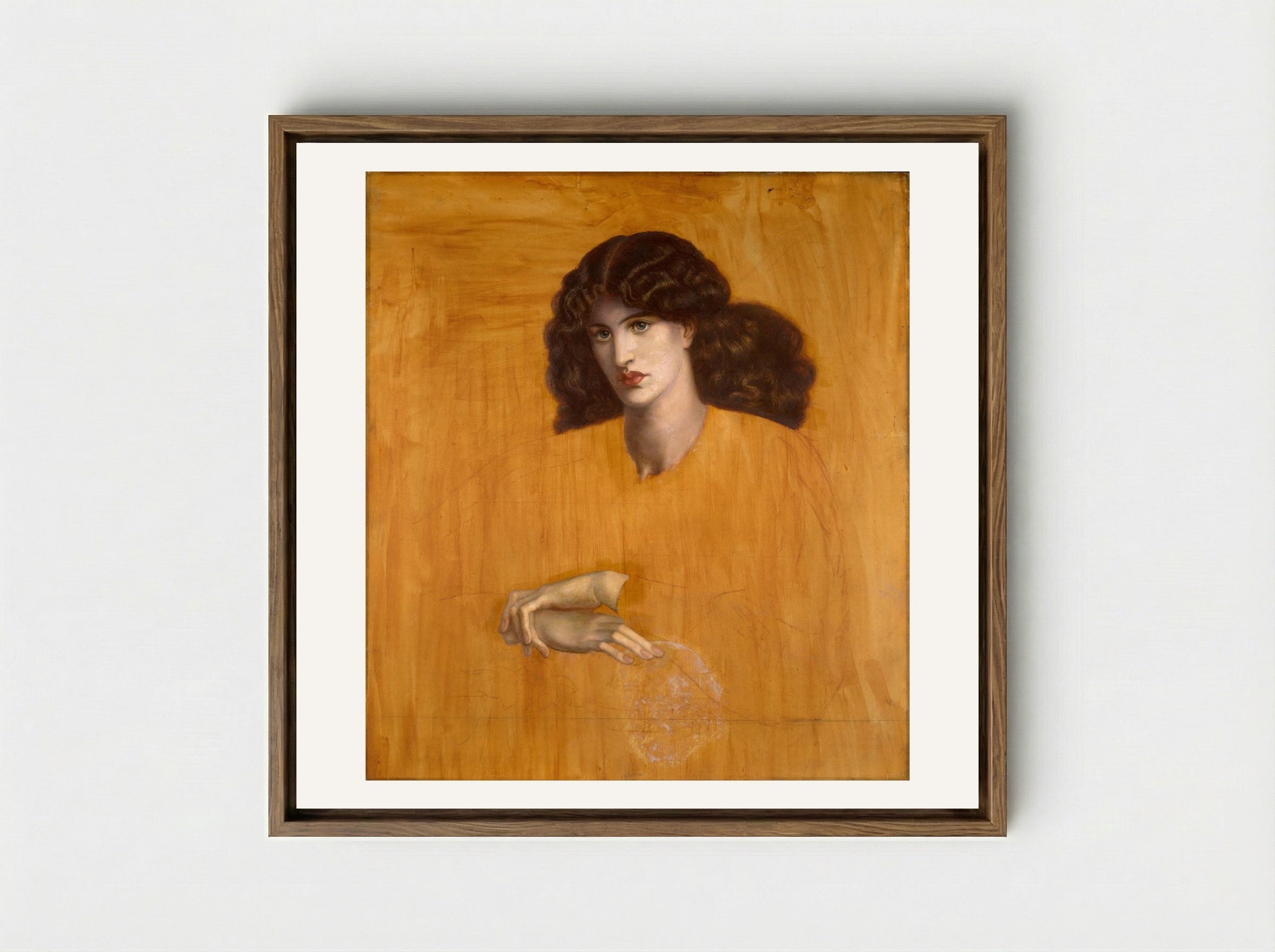 La Donna della Finestra - Dante Gabriel Rossetti - Framed Canvas Wood
