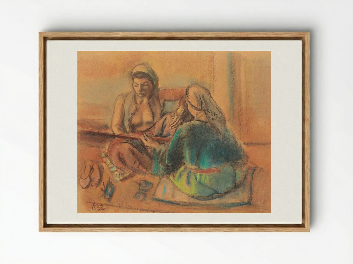 Tatar Women - Iosif Iser - Framed Canvas Wood