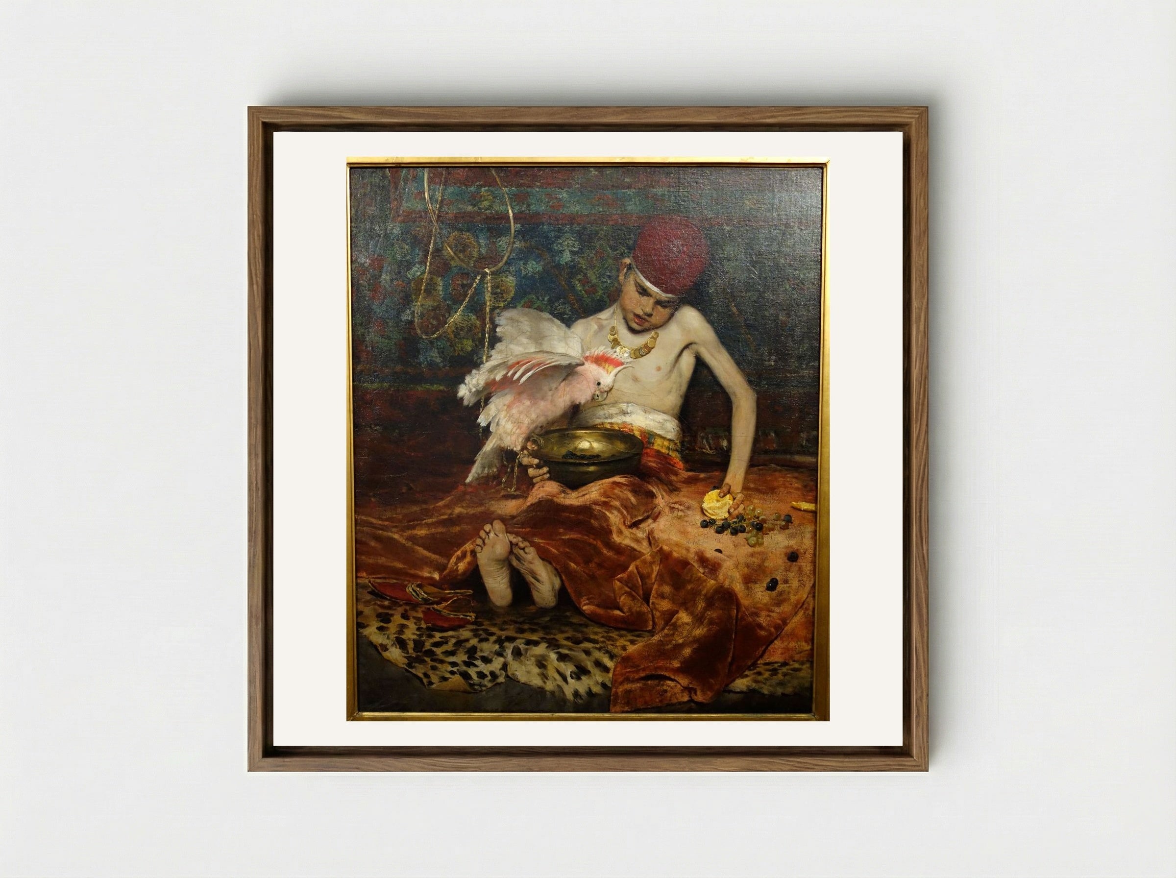 The Turkish Page - William Merritt Chase - Framed Canvas Wood