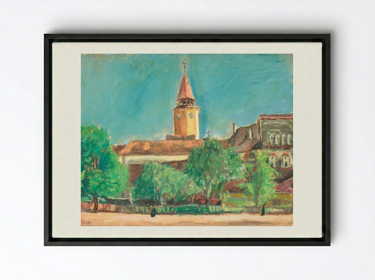 Landscape from Toledo - Iosif Iser - Framed Canvas Black