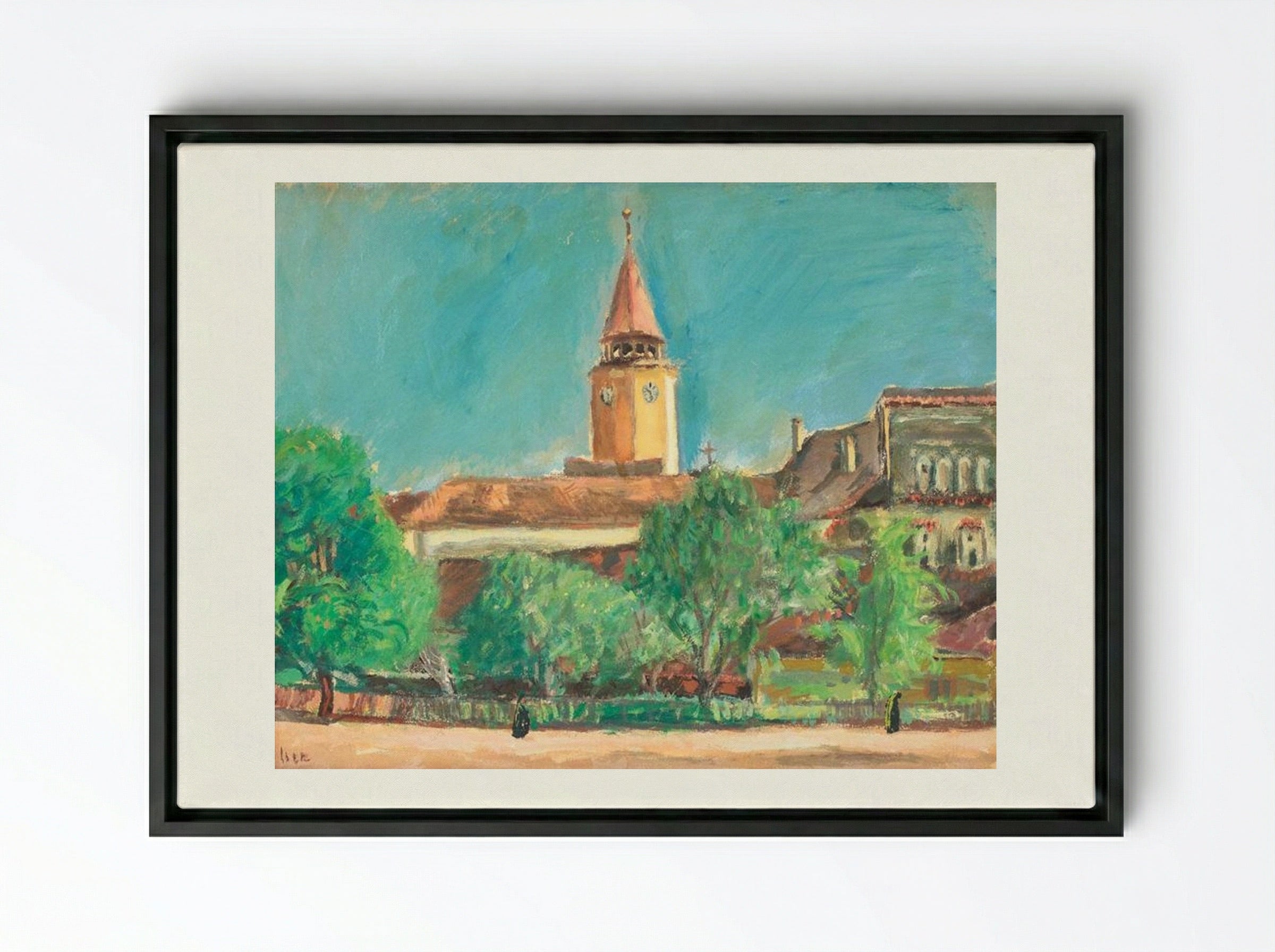 Landscape from Toledo - Iosif Iser - Framed Canvas Black