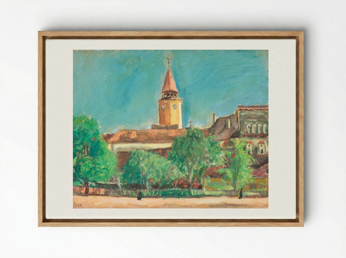 Landscape from Toledo - Iosif Iser - Framed Canvas Wood