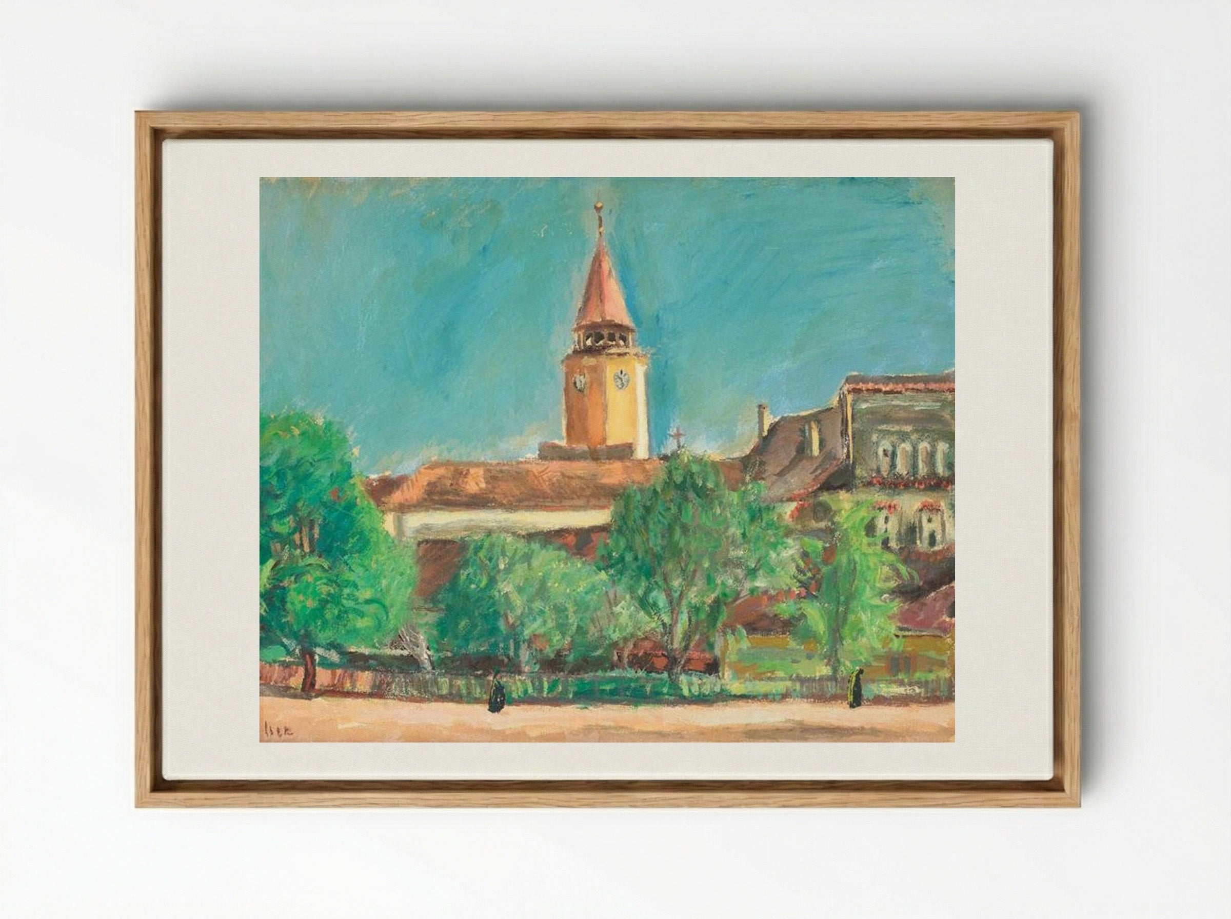 Landscape from Toledo - Iosif Iser - Framed Canvas Wood