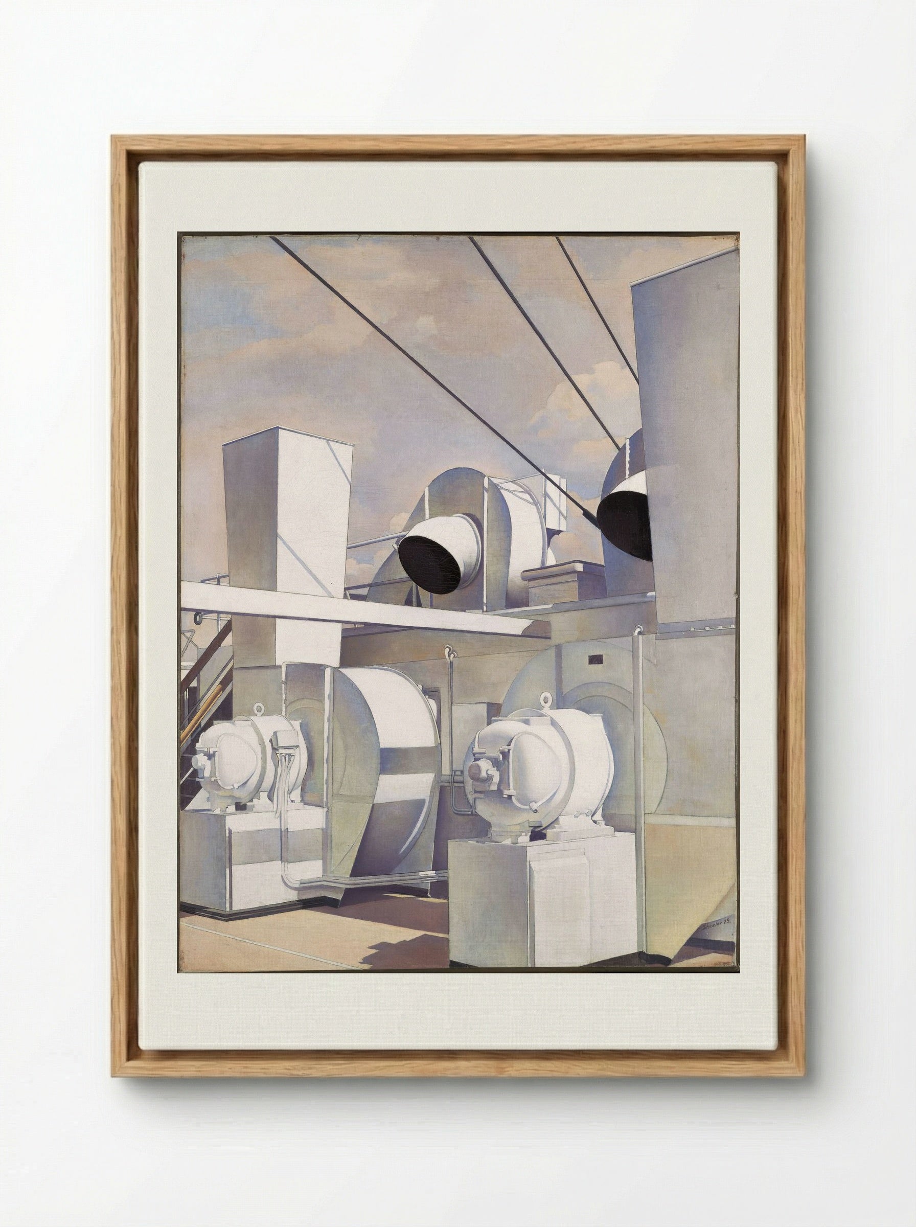 Upper Deck - Charles Sheeler - Framed Canvas Wood