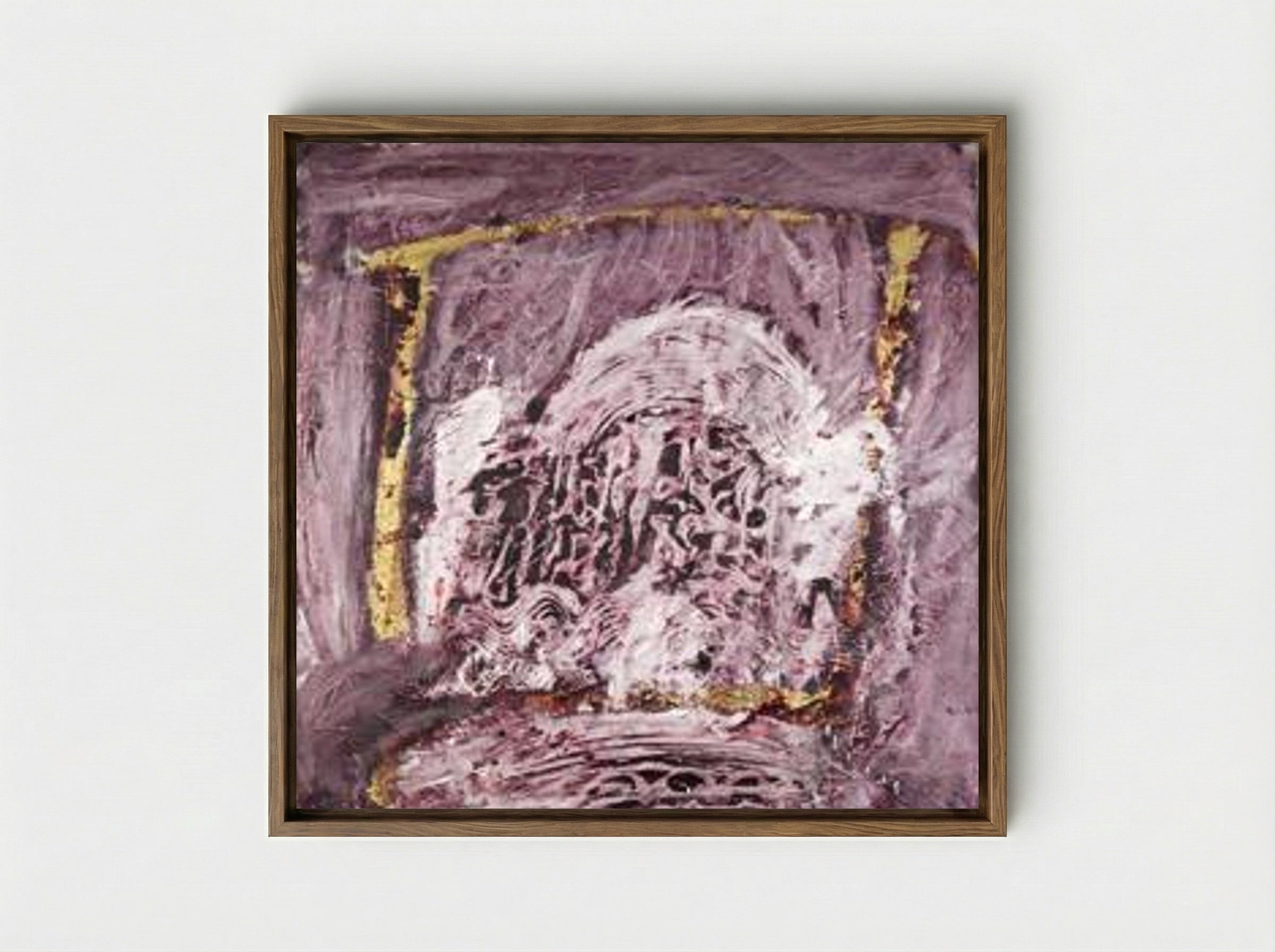 Comme un tapis de prière - Horia Damian - Framed Canvas Wood