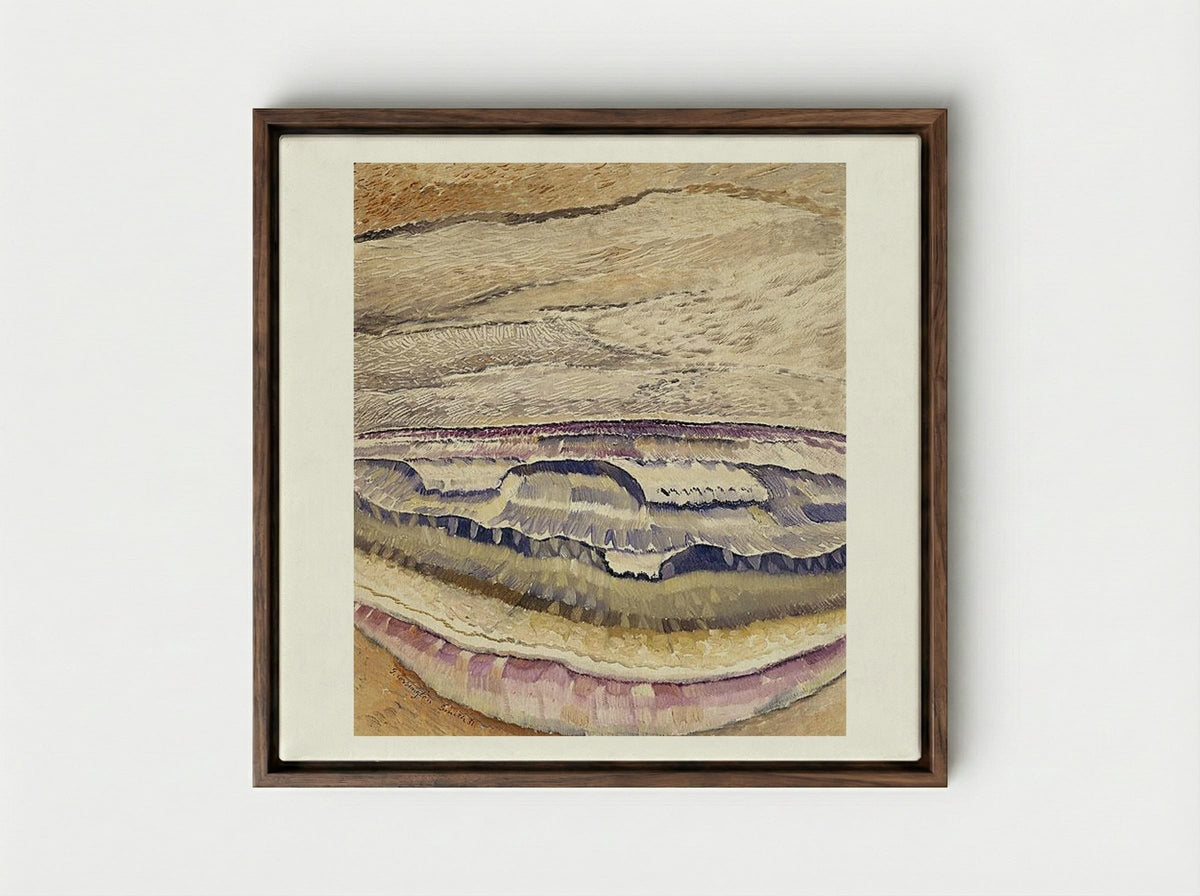 Sea Wave - Grace Cossington Smith - Framed Canvas Dark Wood