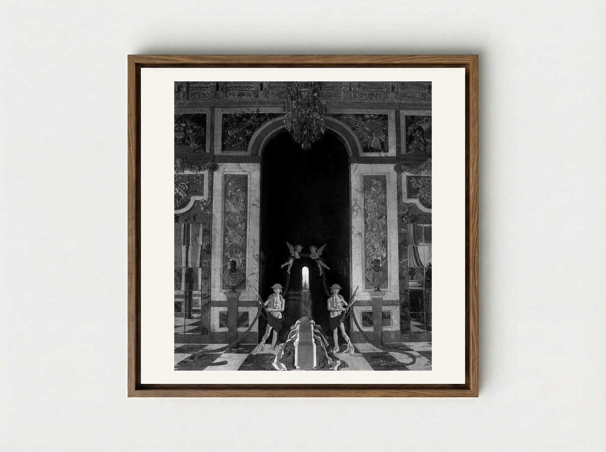 To the Unknown British Soldier in France - William Orpen - Framed Canvas Wood