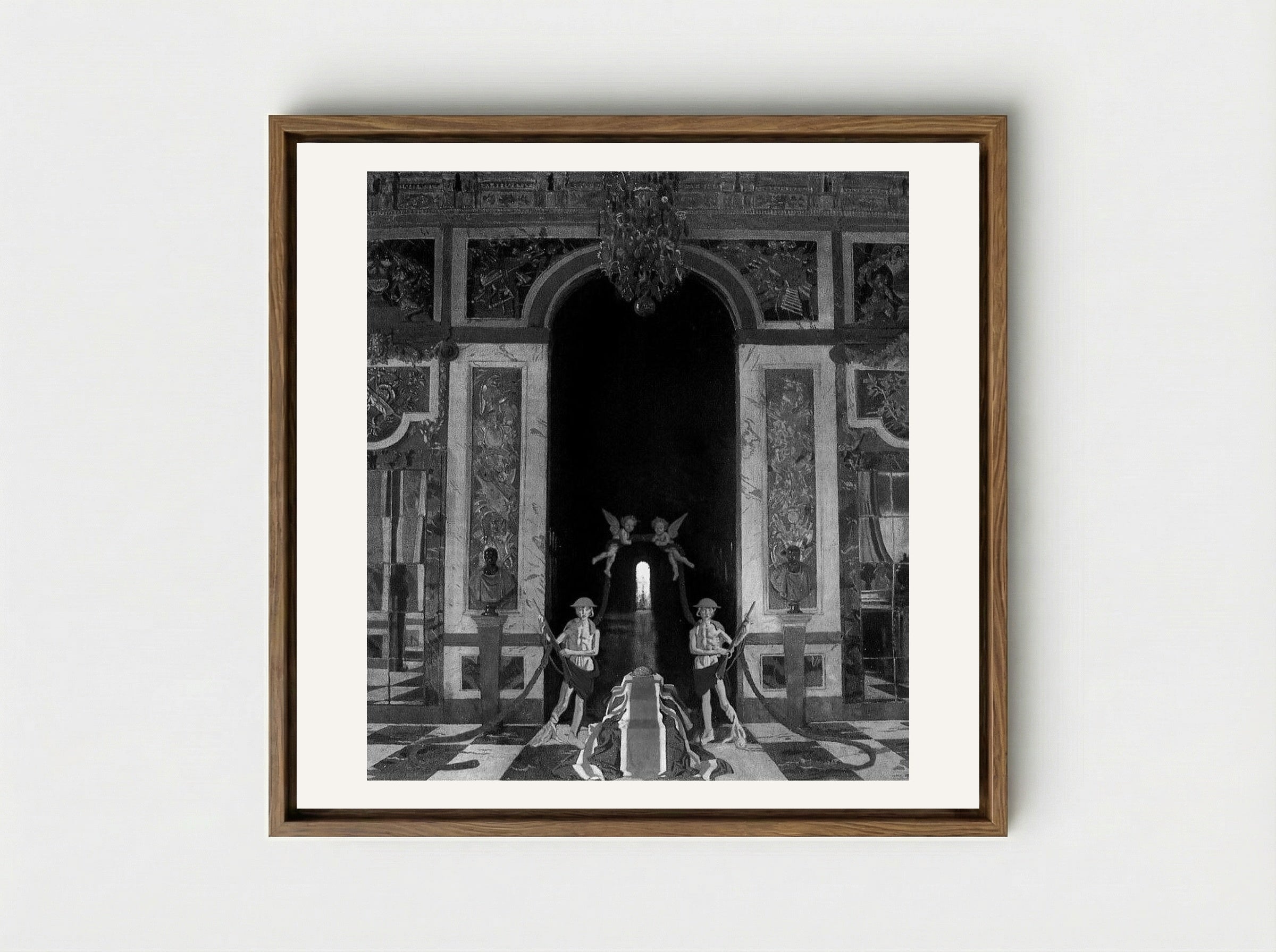 To the Unknown British Soldier in France - William Orpen - Framed Canvas Wood