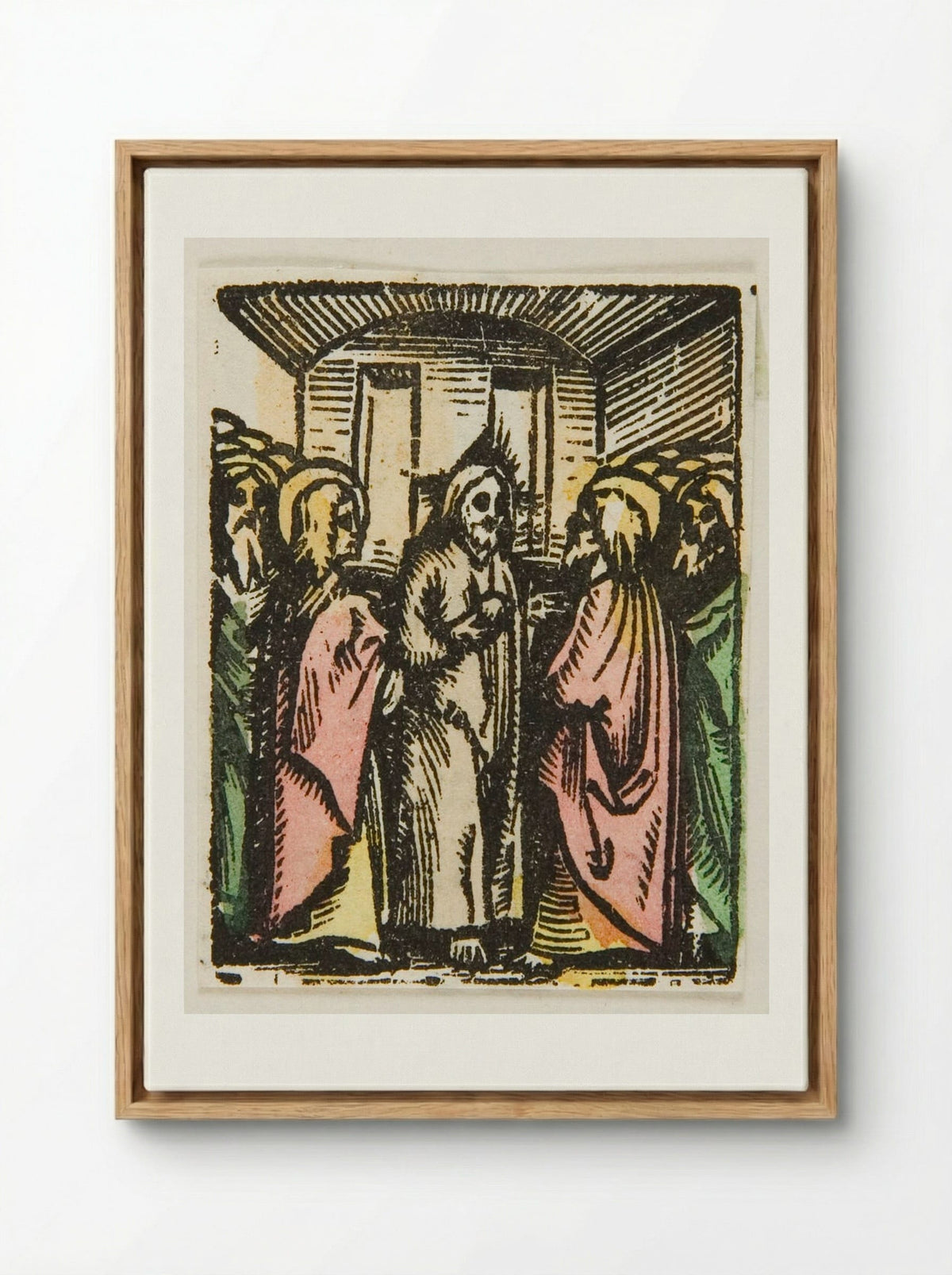 Christ and His Disciples - Urs Graf - Framed Canvas Wood