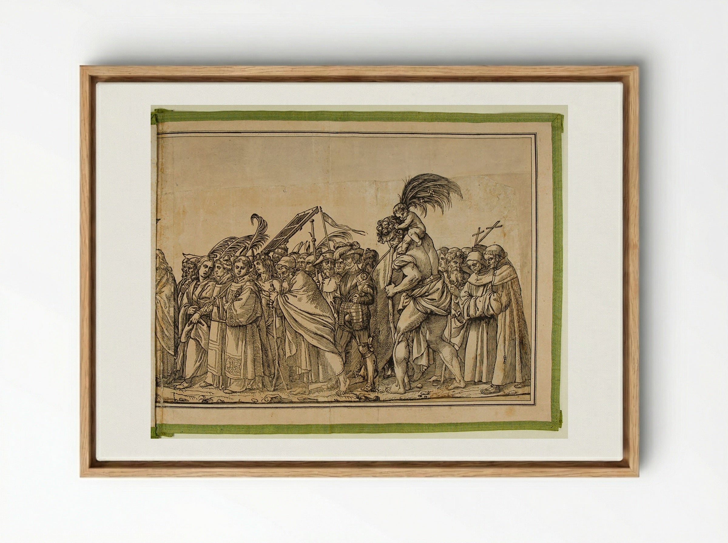 Triumph of Christ - Andrea Andreani - Framed Canvas Wood