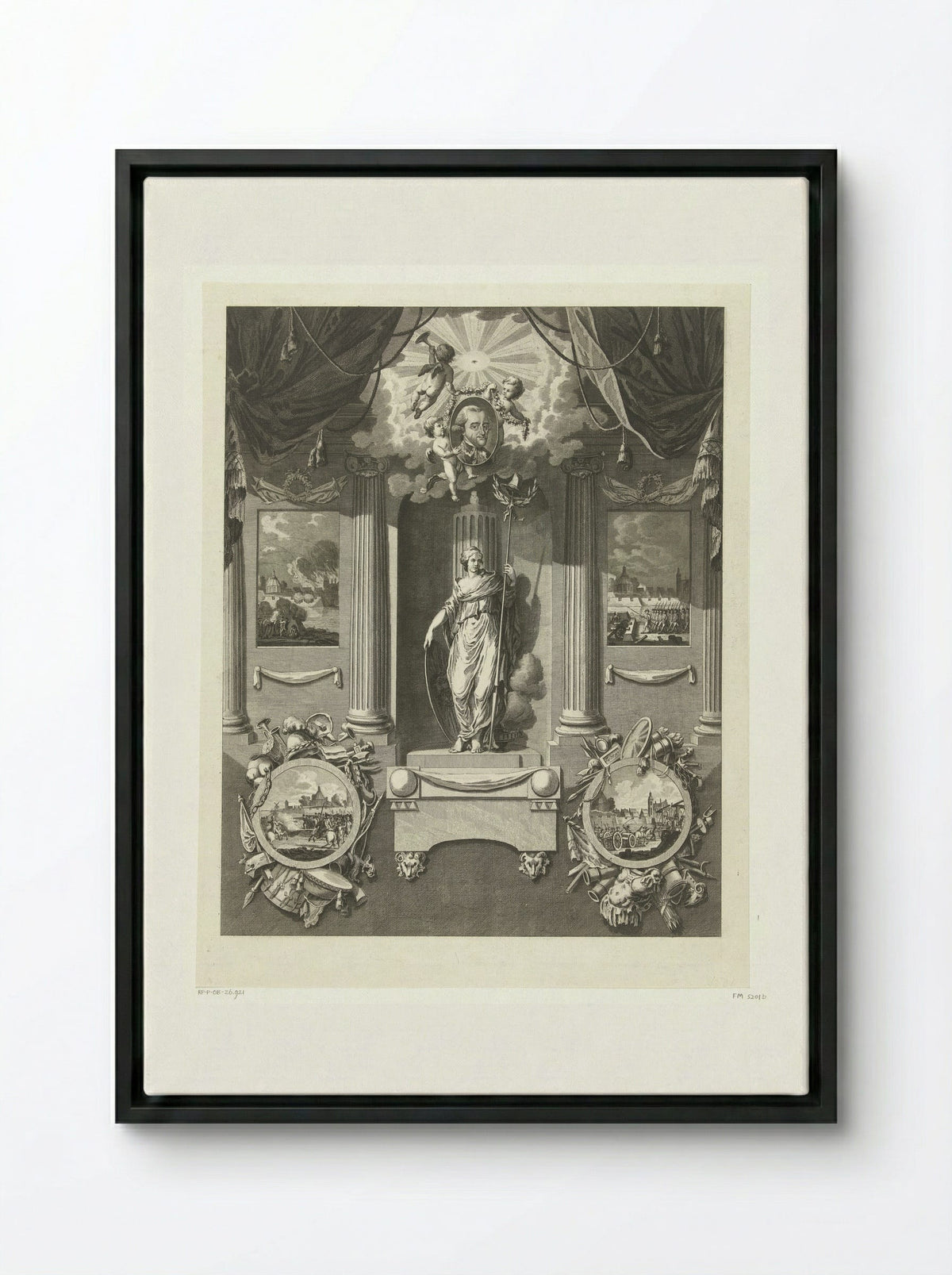 Monument voor Carel van Boetzelaer - Cornelis Brouwer - Framed Canvas Black