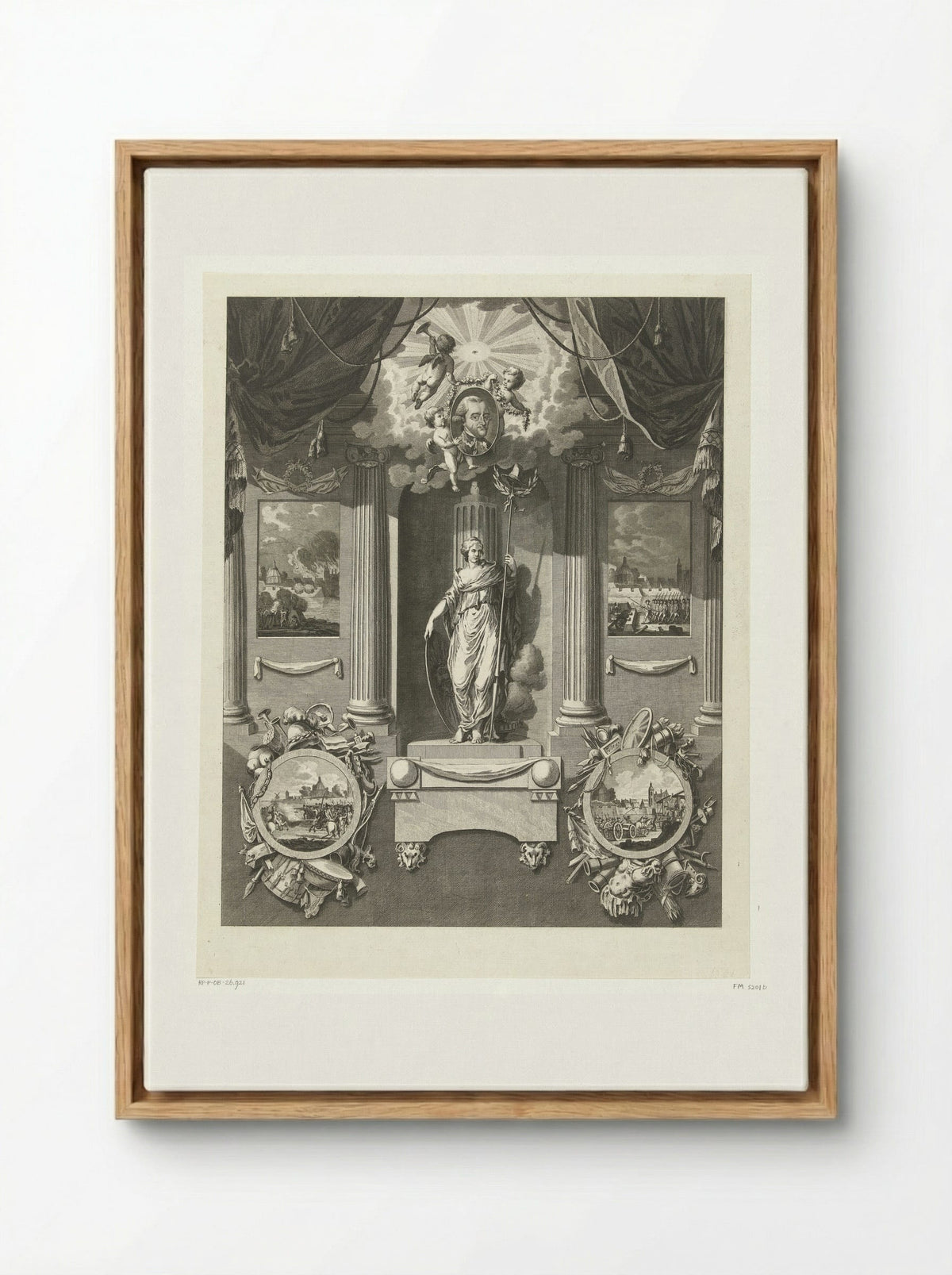 Monument voor Carel van Boetzelaer - Cornelis Brouwer - Framed Canvas Wood