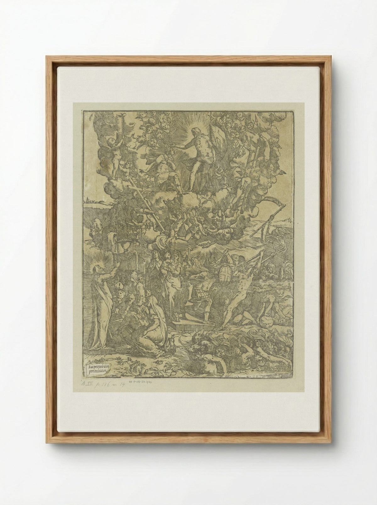 Christelijke helden - Andrea Andreani - Framed Canvas Wood