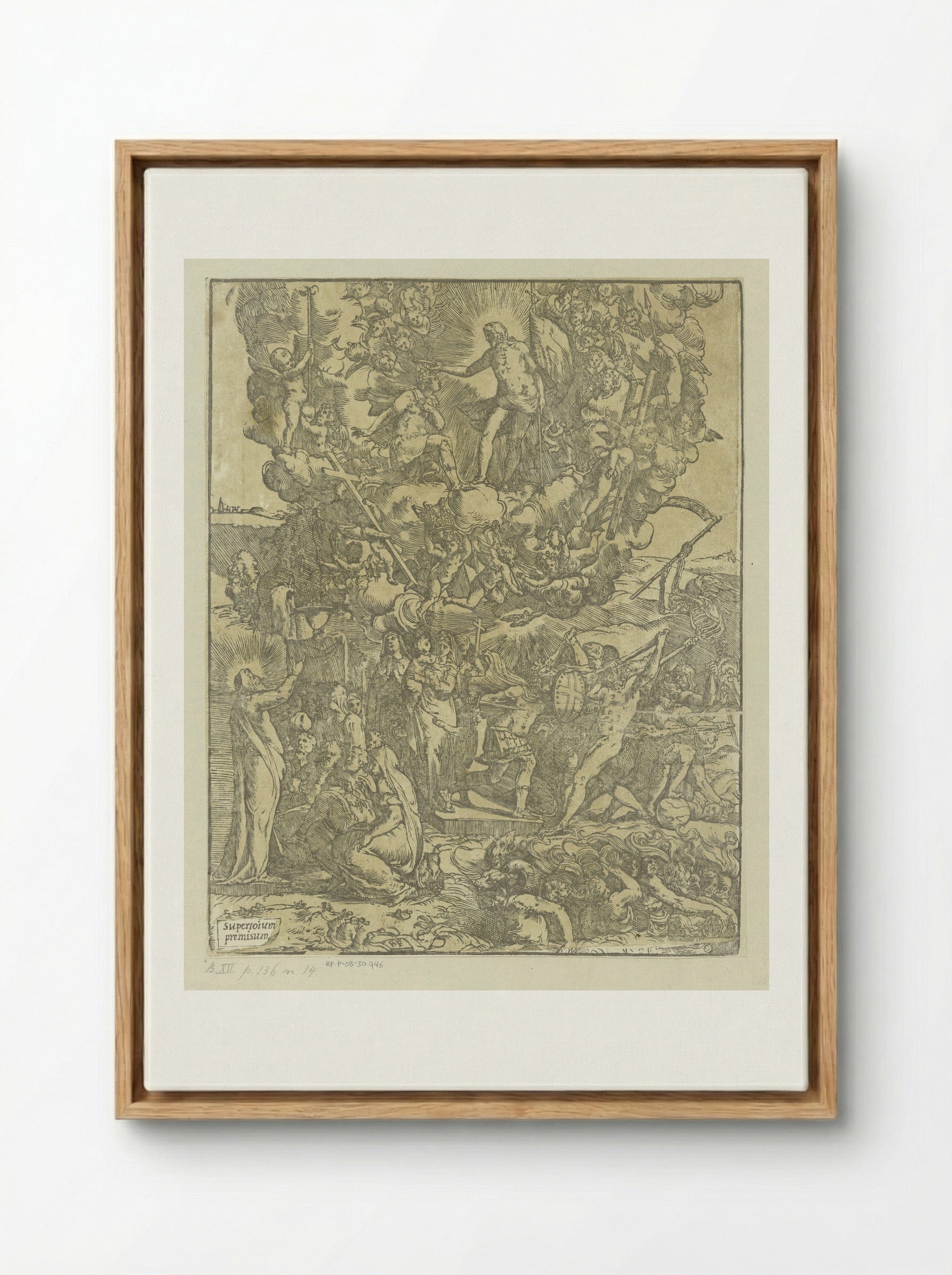 Christelijke helden - Andrea Andreani - Framed Canvas Wood