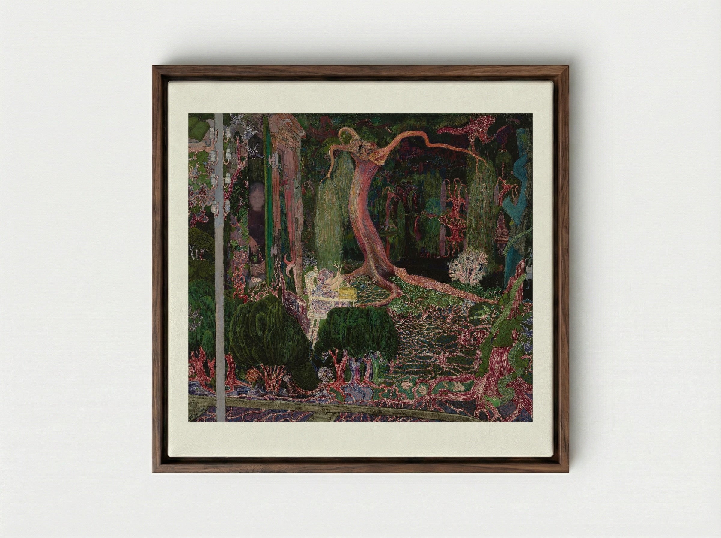 The New Generation - Jan Toorop - Framed Canvas Dark Wood