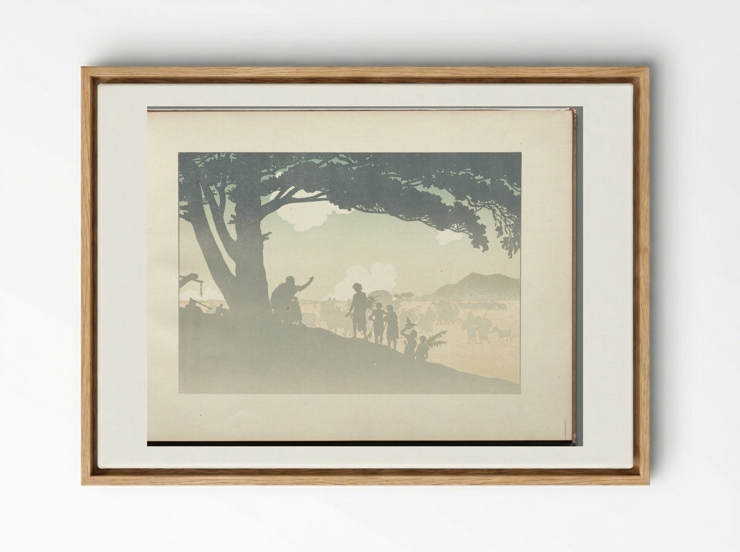 The Prodigal Son: page 11 - Henri Rivière - Framed Canvas Wood