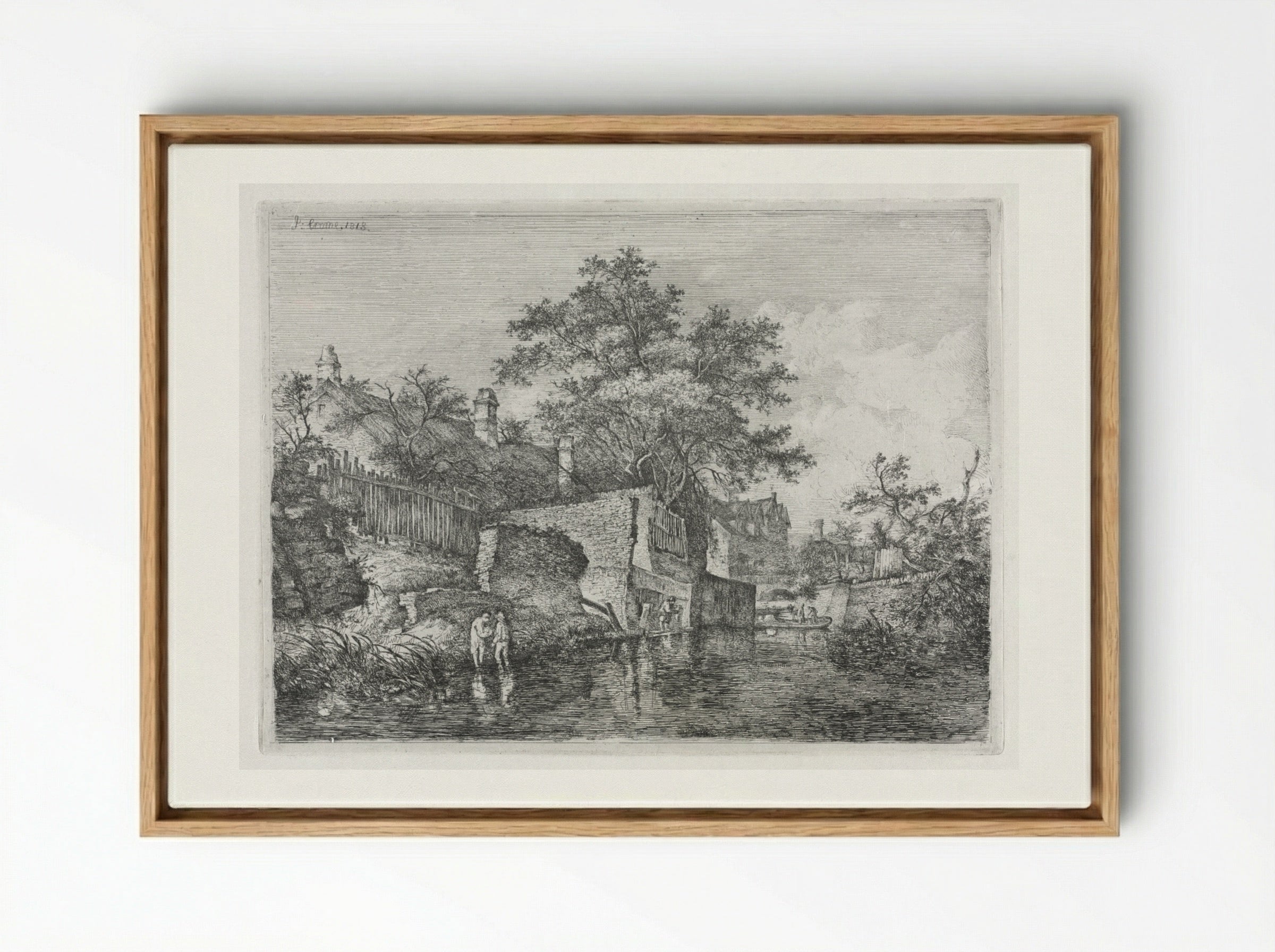 Front of the New Mills - John Crome - Framed Canvas Wood